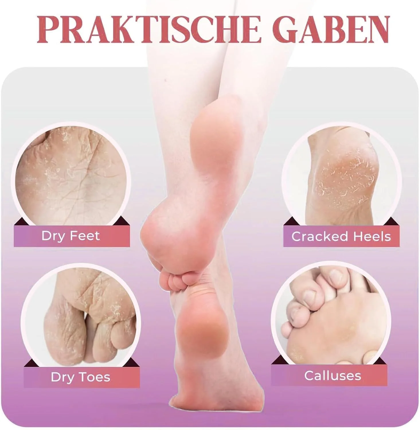 سوهان برقی پدیکور پا | از بین برنده پوست مرده پا، ابزار پدیکور و لایه بردار برای مراقبت از پاشنه پا، مناسب برای از بین بردن پوست های زبر، سخت و پوسته پوسته شده آقایان و بانوان