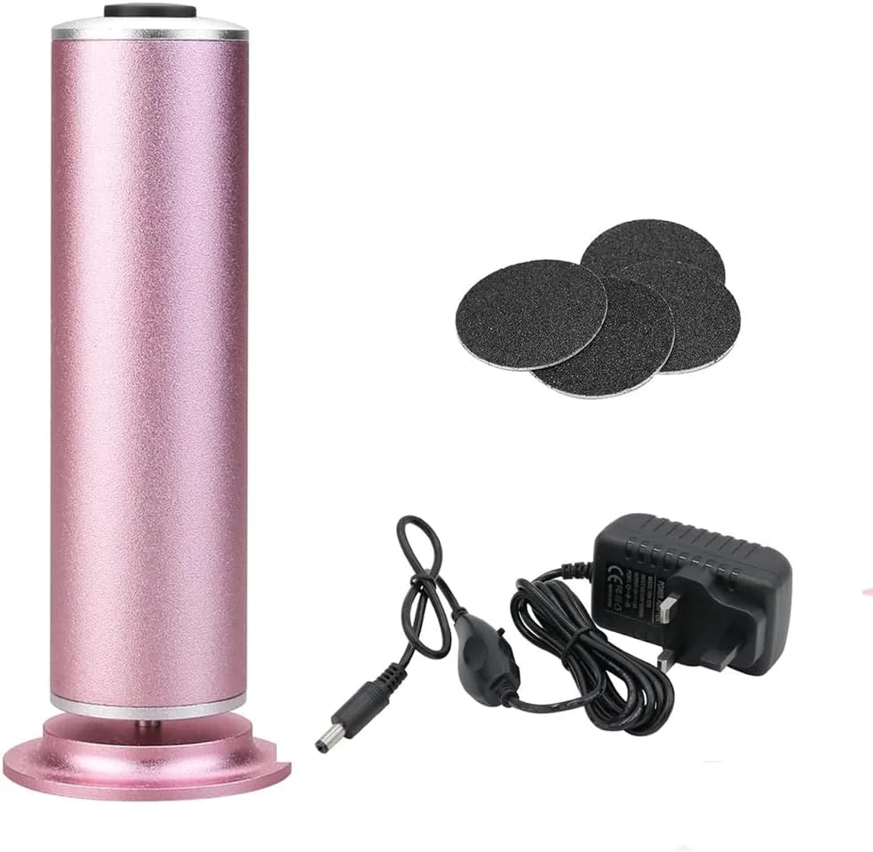 Electric Foot File, Callus Remover for Feet, Adjustable Speed Foot File with 60 Pcs Sandpaper Discs, Stepless Speed Control Pedicure Tools, Professional Pedicure Tool for Dead Skin and Calluses