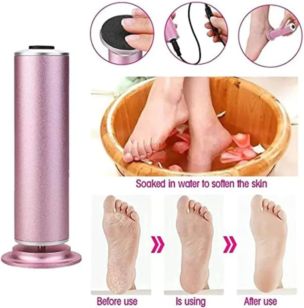 Electric Foot File, Callus Remover for Feet, Adjustable Speed Foot File with 60 Pcs Sandpaper Discs, Stepless Speed Control Pedicure Tools, Professional Pedicure Tool for Dead Skin and Calluses Electric Foot File, Callus Remover for Feet, Adjustable Speed Foot File with 60 Pcs Sandpaper Discs, Stepless Speed Control Pedicure Tools, Professional Pedicure Tool for Dead Skin and Calluses