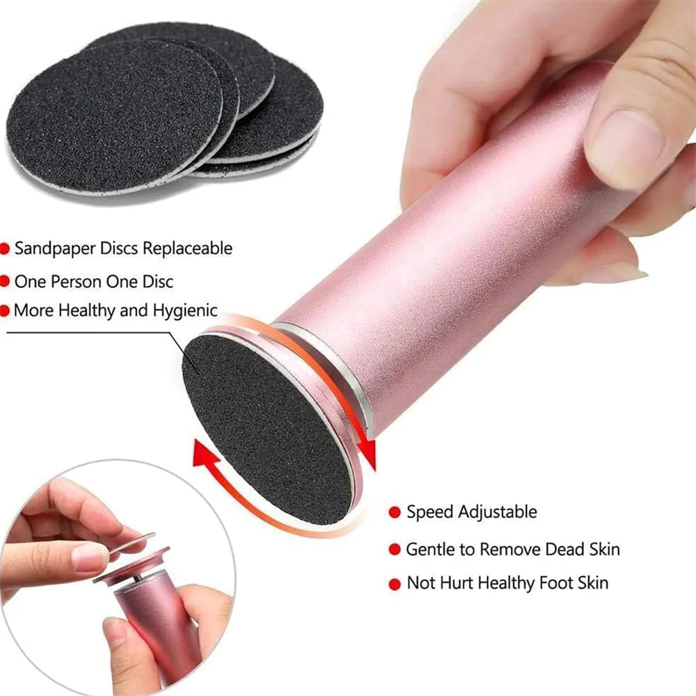 Electric Foot File, Callus Remover for Feet, Adjustable Speed Foot File with 60 Pcs Sandpaper Discs, Stepless Speed Control Pedicure Tools, Professional Pedicure Tool for Dead Skin and Calluses Electric Foot File, Callus Remover for Feet, Adjustable Speed Foot File with 60 Pcs Sandpaper Discs, Stepless Speed Control Pedicure Tools, Professional Pedicure Tool for Dead Skin and Calluses