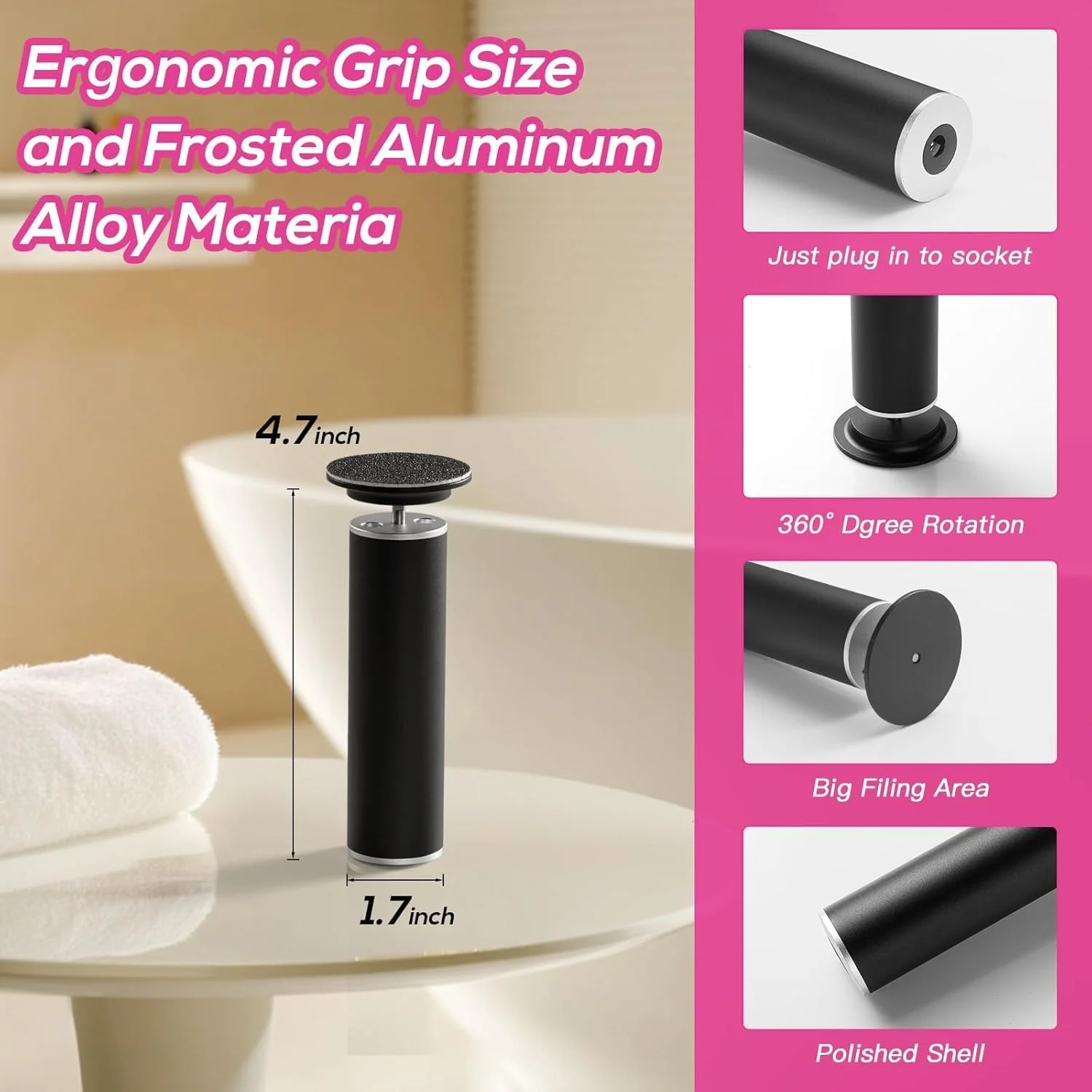 سوهان برقی پا، ابزار قابل تنظیم و چرخان برقی از بین برنده پوست مرده پا، ابزار از بین برنده پینه، سوهان برقی پا، سمباده پا، ابزار پدیکور، دارای پدهای یکبار مصرف سوهان برقی پا، ابزار قابل تنظیم و چرخان برقی از بین برنده پوست مرده پا، ابزار از بین برنده پینه، سوهان برقی پا، سمباده پا، ابزار پدیکور، دارای پدهای یکبار مصرف