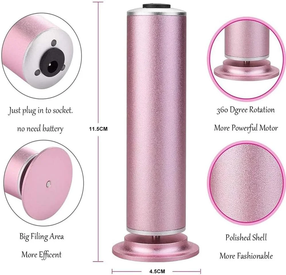 Electric Foot File, Callus Remover for Feet, Adjustable Speed Foot File with 60 Pcs Sandpaper Discs, Stepless Speed Control Pedicure Tools, Professional Pedicure Tool for Dead Skin and Calluses Electric Foot File, Callus Remover for Feet, Adjustable Speed Foot File with 60 Pcs Sandpaper Discs, Stepless Speed Control Pedicure Tools, Professional Pedicure Tool for Dead Skin and Calluses