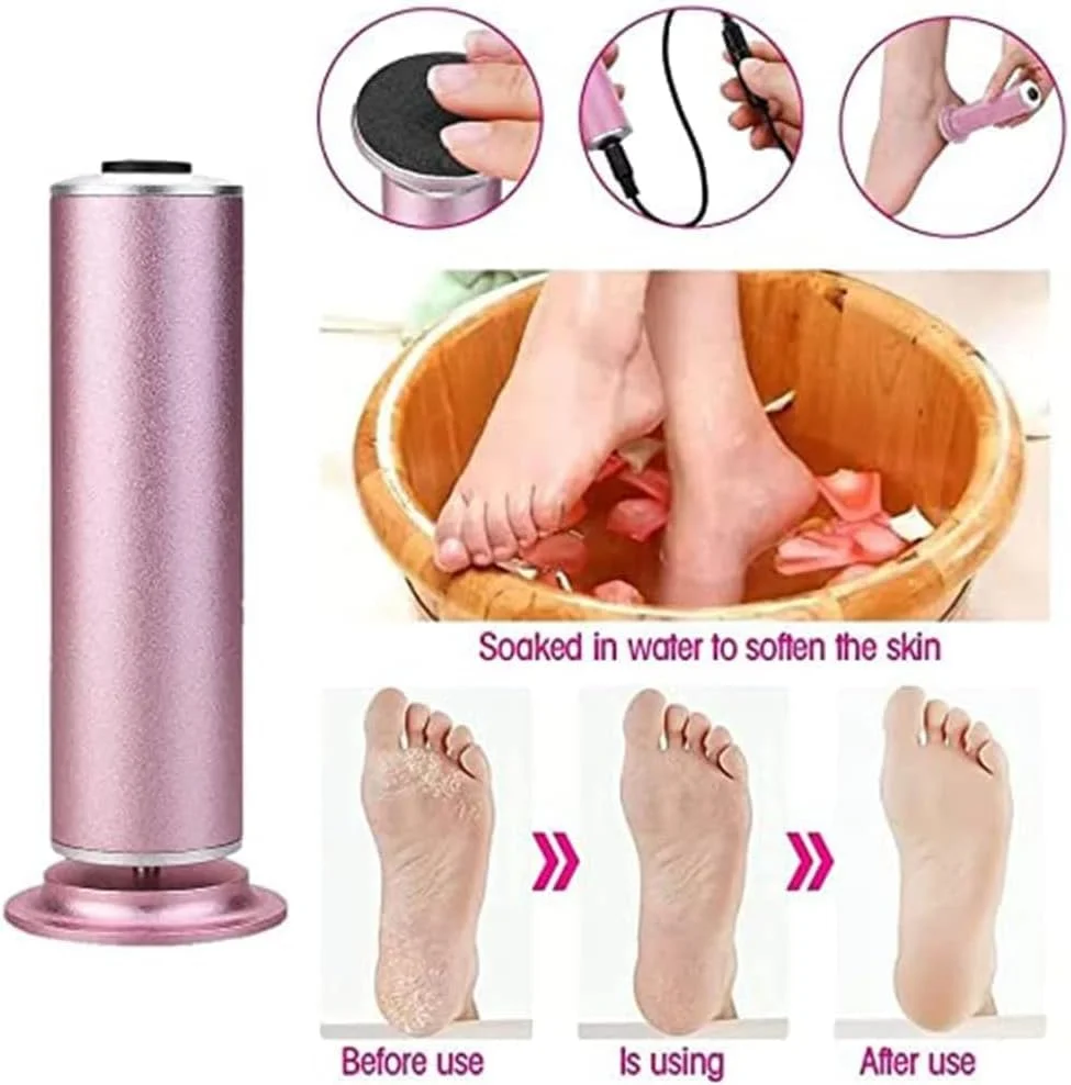 Electric Foot File Callus Remover(Speed Adjustable) with 60pcs Replacement Sandpaper Discs Professional Pedicure Foot File Kit for Women Men Dead Dry Hard Skin Calluses Electric Foot File Callus Remover(Speed Adjustable) with 60pcs Replacement Sandpaper Discs Professional Pedicure Foot File Kit for Women Men Dead Dry Hard Skin Calluses