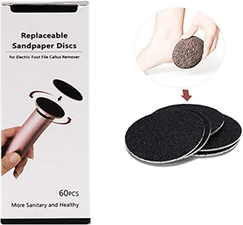 Electric Foot File Callus Remover(Speed Adjustable) with 60pcs Replacement Sandpaper Discs Professional Pedicure Foot File Kit for Women Men Dead Dry Hard Skin Calluses Electric Foot File Callus Remover(Speed Adjustable) with 60pcs Replacement Sandpaper Discs Professional Pedicure Foot File Kit for Women Men Dead Dry Hard Skin Calluses
