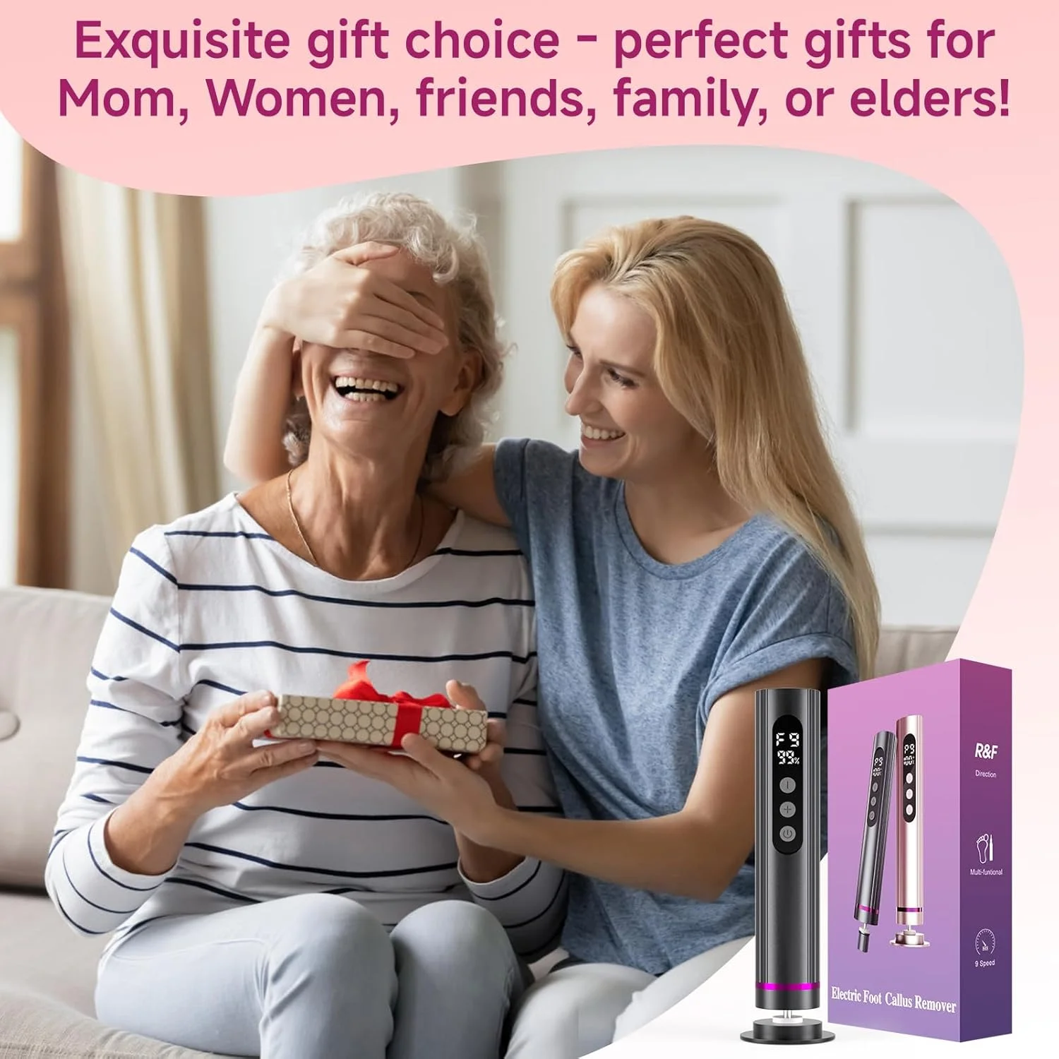 Electric Foot File, 2 in 1 Dermave Electric Foot Callus Remover, Adjustable Speed Foot Filer w/Sandpaper Discs & Grinding Heads, 9 Speeds Professional Pedicure Tool for Feet Dead Skin Calluses(Gray) Electric Foot File, 2 in 1 Dermave Electric Foot Callus Remover, Adjustable Speed Foot Filer w/Sandpaper Discs & Grinding Heads, 9 Speeds Professional Pedicure Tool for Feet Dead Skin Calluses(Gray)