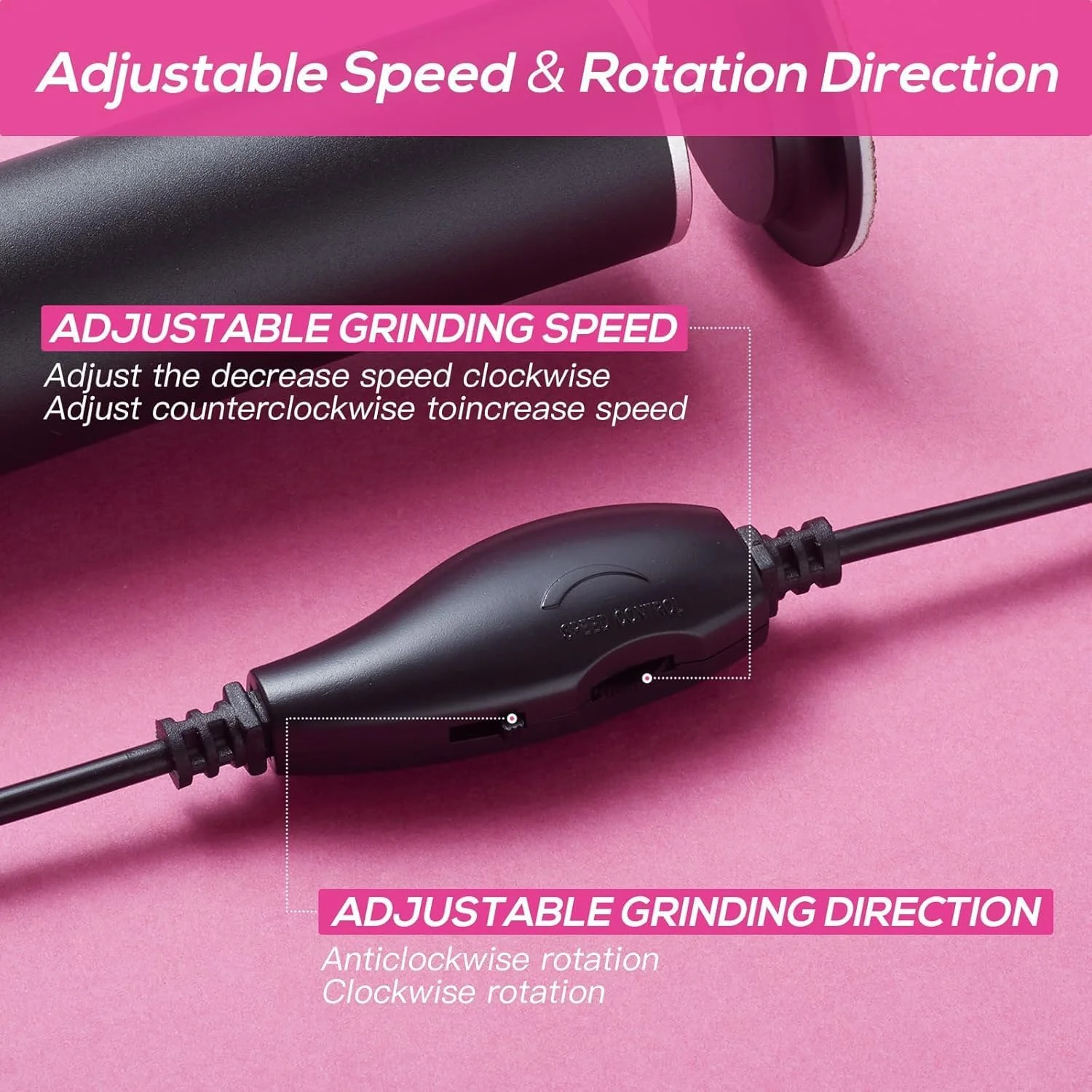 سوهان برقی پا، ابزار قابل تنظیم و چرخان برقی از بین برنده پوست مرده پا، ابزار از بین برنده پینه، سوهان برقی پا، سمباده پا، ابزار پدیکور، دارای پدهای یکبار مصرف سوهان برقی پا، ابزار قابل تنظیم و چرخان برقی از بین برنده پوست مرده پا، ابزار از بین برنده پینه، سوهان برقی پا، سمباده پا، ابزار پدیکور، دارای پدهای یکبار مصرف