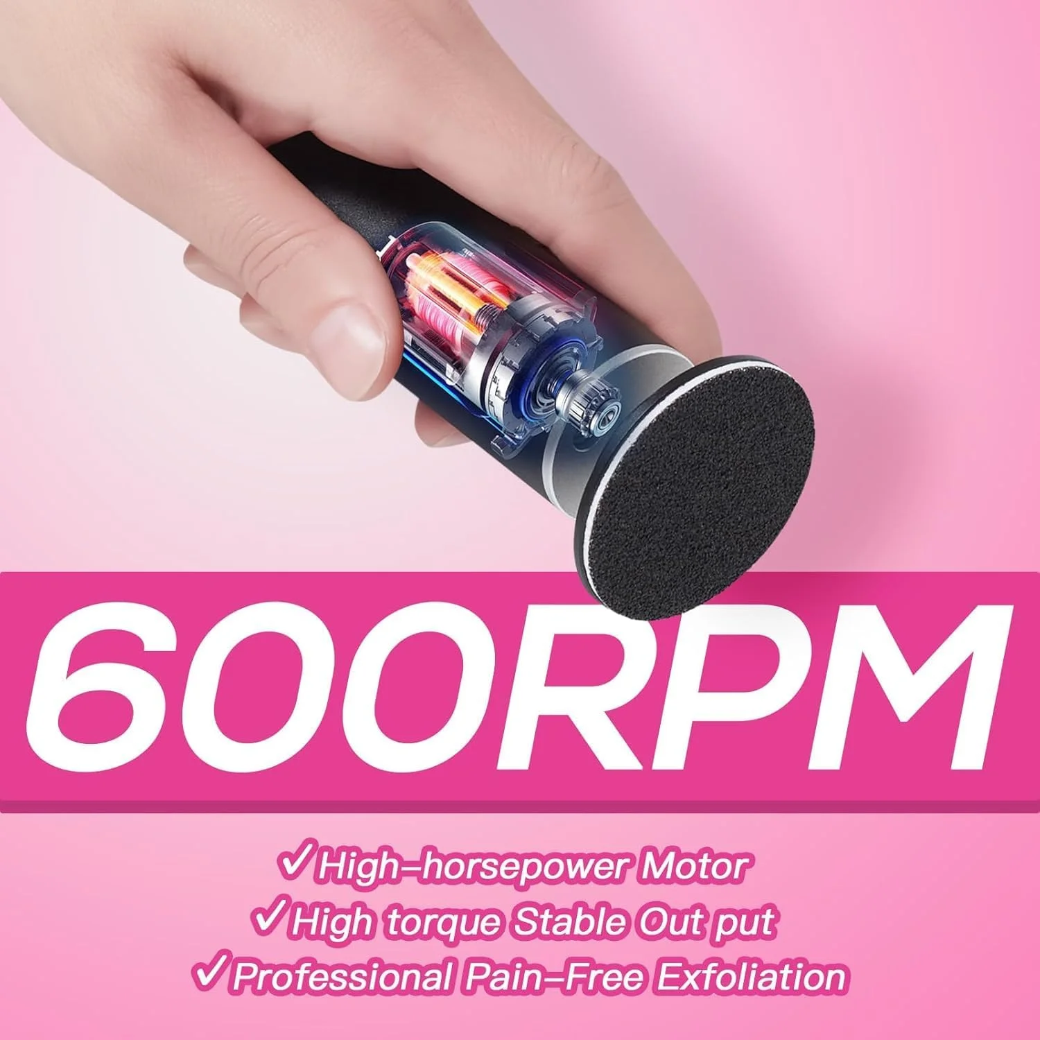 سوهان برقی پا، ابزار قابل تنظیم و چرخان برقی از بین برنده پوست مرده پا، ابزار از بین برنده پینه، سوهان برقی پا، سمباده پا، ابزار پدیکور، دارای پدهای یکبار مصرف سوهان برقی پا، ابزار قابل تنظیم و چرخان برقی از بین برنده پوست مرده پا، ابزار از بین برنده پینه، سوهان برقی پا، سمباده پا، ابزار پدیکور، دارای پدهای یکبار مصرف