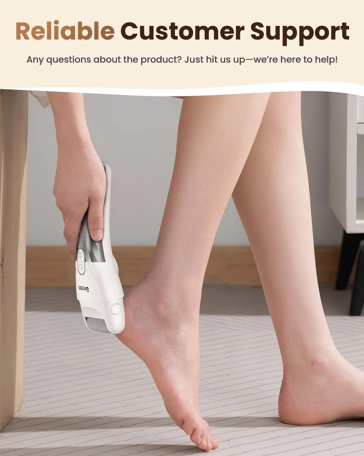 سوهان برقی پا - کیت پدیکور شارژی 2 سرعته با 3 غلتک، اسکرابر ضد آب IPX4 و نمایشگر دیجیتال | از بین برنده حرفه ای پوست مرده و پینه برای زنان/مردان سوهان برقی پا - کیت پدیکور شارژی 2 سرعته با 3 غلتک، اسکرابر ضد آب IPX4 و نمایشگر دیجیتال | از بین برنده حرفه ای پوست مرده و پینه برای زنان/مردان