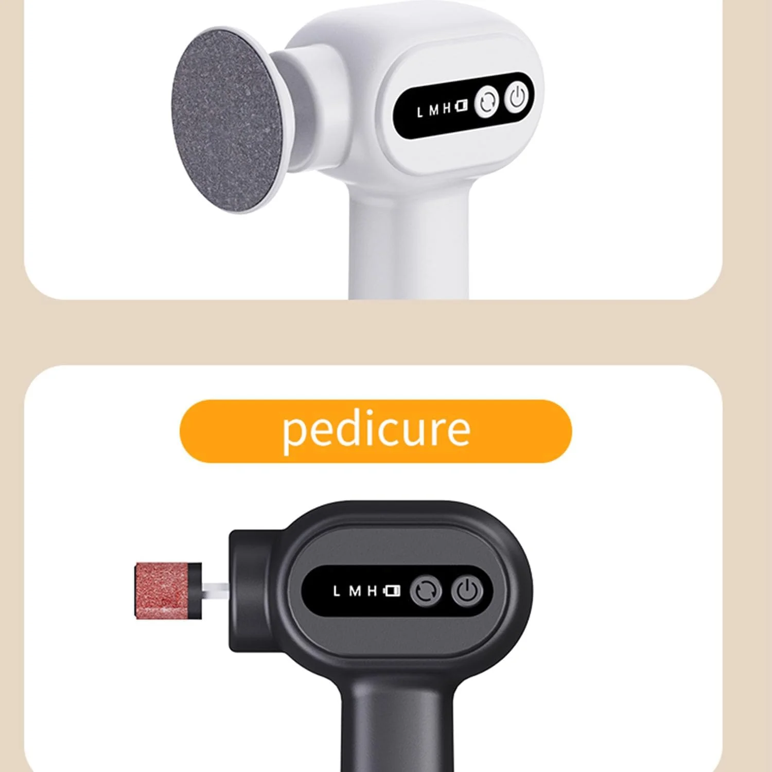 سوهان برقی پدیکور پا - ابزار پدیکور شارژی بی سیم با 3 سرعت و 10 دیسک سمباده، از بین برنده حرفه ای پوست مرده برای پاشنه های ترک خورده (مشکی) سوهان برقی پدیکور پا - ابزار پدیکور شارژی بی سیم با 3 سرعت و 10 دیسک سمباده، از بین برنده حرفه ای پوست مرده برای پاشنه های ترک خورده (مشکی)