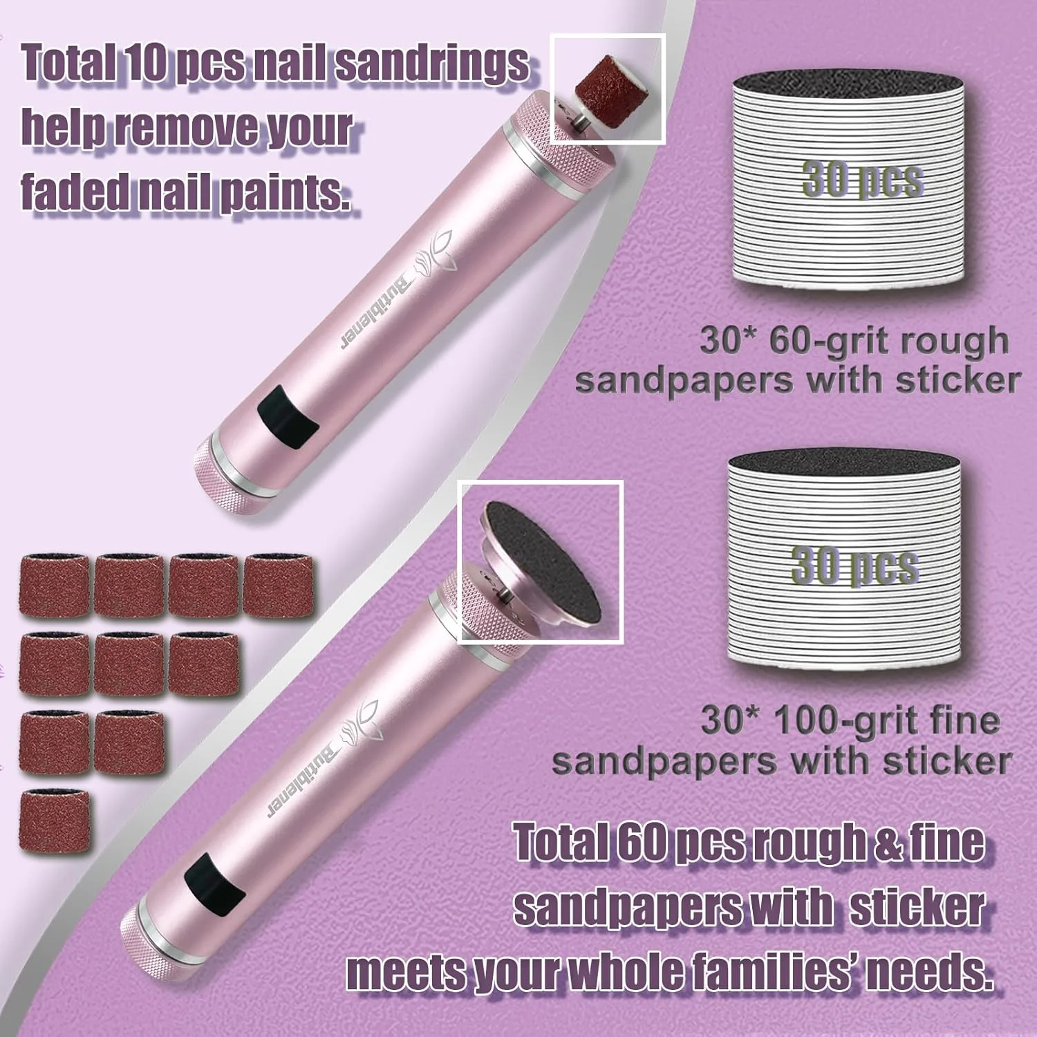 سوهان برقی پا، ابزار پدیکور بی سیم، سمباده پا و سوهان ناخن با 60+10 عدد کاغذ سمباده برای از بین بردن پوست مرده و پینه های خشک، اسکرابر 3 در 1 پا و سوهان ناخن (صورتی) سوهان برقی پا، ابزار پدیکور بی سیم، سمباده پا و سوهان ناخن با 60+10 عدد کاغذ سمباده برای از بین بردن پوست مرده و پینه های خشک، اسکرابر 3 در 1 پا و سوهان ناخن (صورتی)