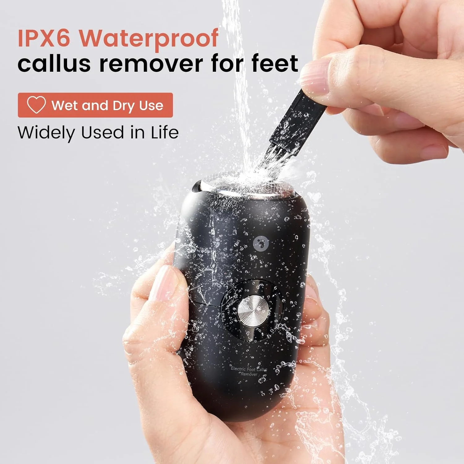 سوهان برقی پا از بین برنده پینه پا برای بانوان (مشکی)