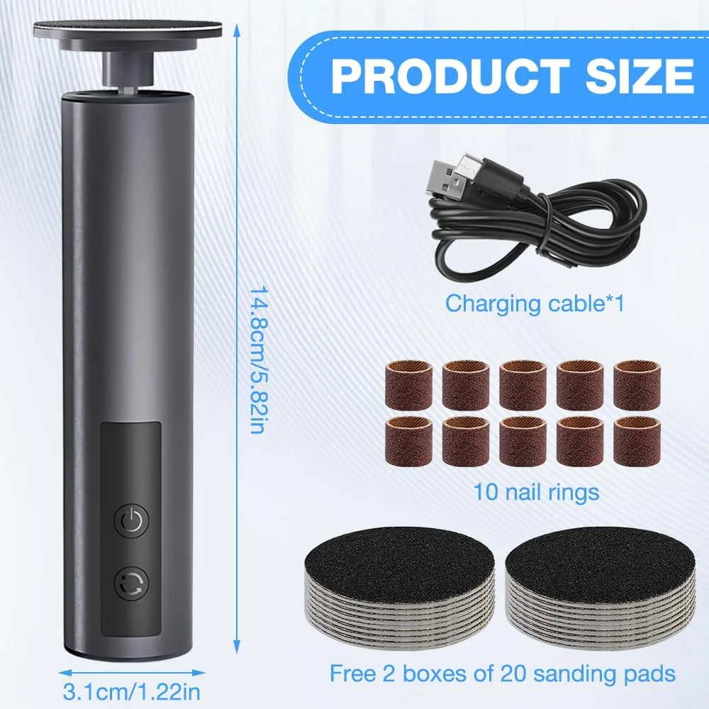 سوهان برقی پا از بین برنده پوست سخت، 2 در 1 از بین برنده پینه برقی پا و آسیاب ناخن، از بین برنده پینه برقی قابل شارژ با 30 سری، سرعت قابل تنظیم، برای پولیش ناخن پوست های ترک خورده و مرده سوهان برقی پا از بین برنده پوست سخت، 2 در 1 از بین برنده پینه برقی پا و آسیاب ناخن، از بین برنده پینه برقی قابل شارژ با 30 سری، سرعت قابل تنظیم، برای پولیش ناخن پوست های ترک خورده و مرده