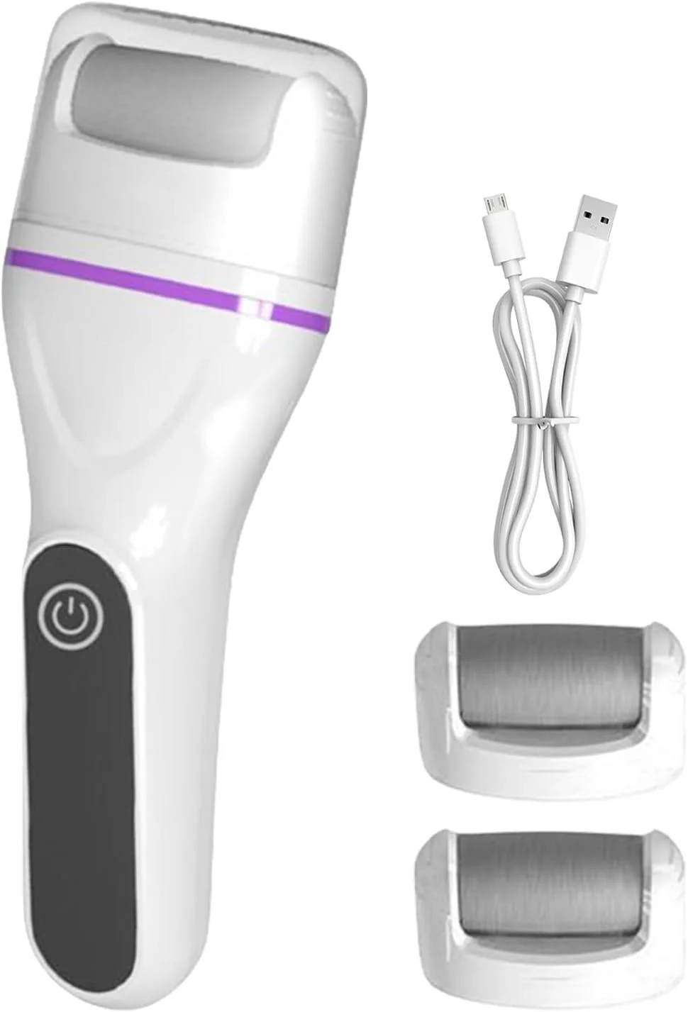 دستگاه برقی از بین برنده پینه پا - اسکرابر و لایه بردار پا، دستگاه قابل حمل حذف پوست مرده پاشنه پا برای زنان و مردان، لایه بردار پینه پا