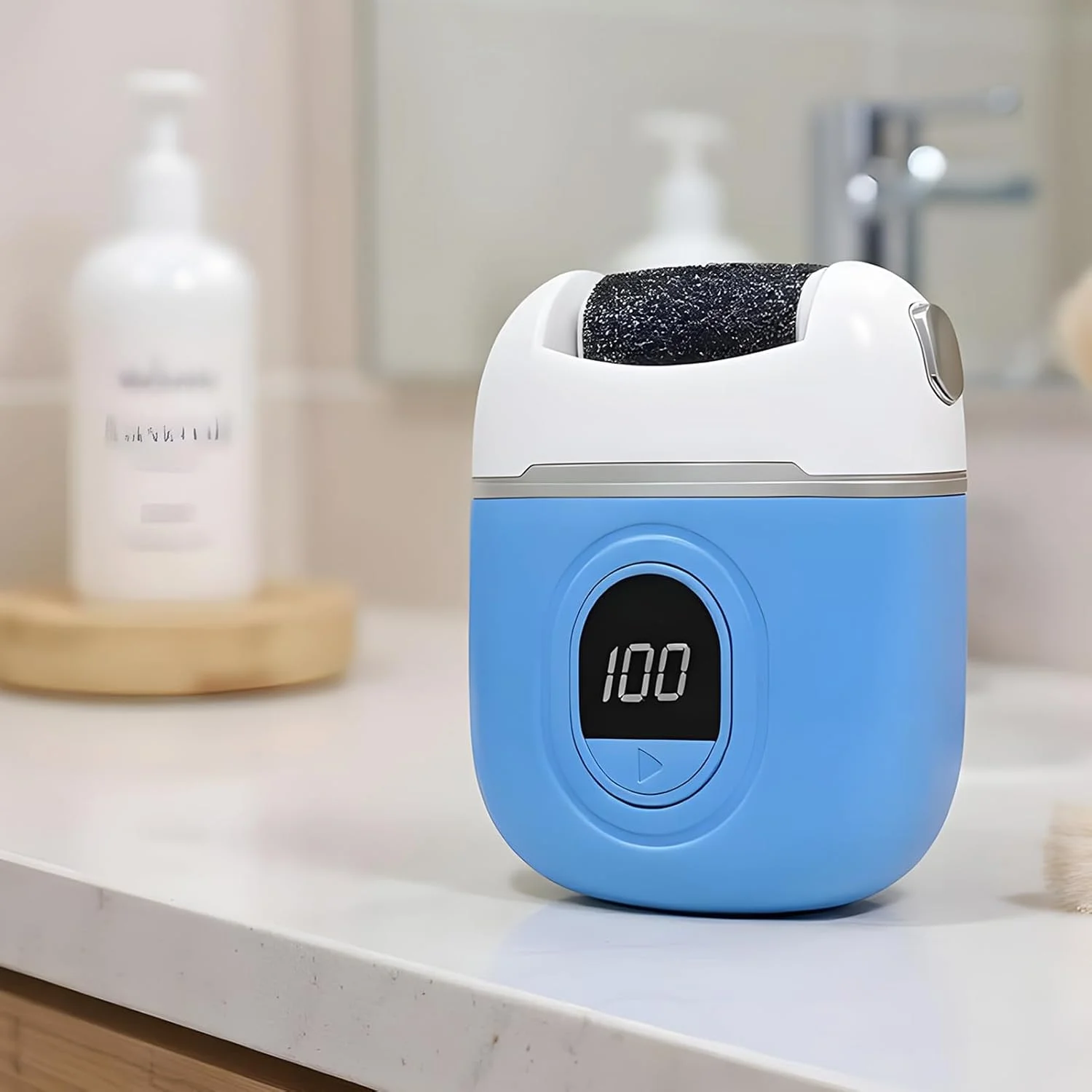 سوهان برقی پا، اسکرابر پوست مرده - اسکرابر برقی قابل حمل و شارژی برای پدیکور، سالن، اسپا خانگی پا