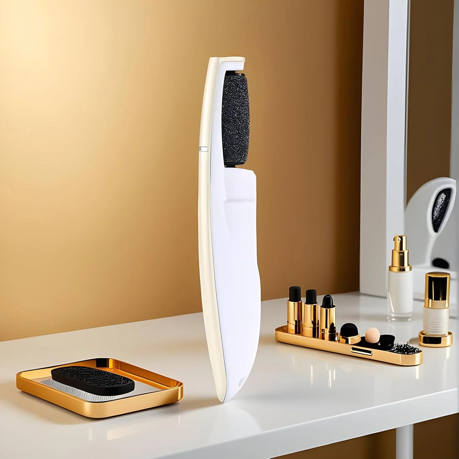 سوهان برقی پا، ابزار برقی از بین برنده پینه پا - اسکرابر سنگ پای الکترونیکی قابل شارژ، ابزار پدیکور برای زنان و مردان، مناسب پوست زبر و پاشنه ترک خورده