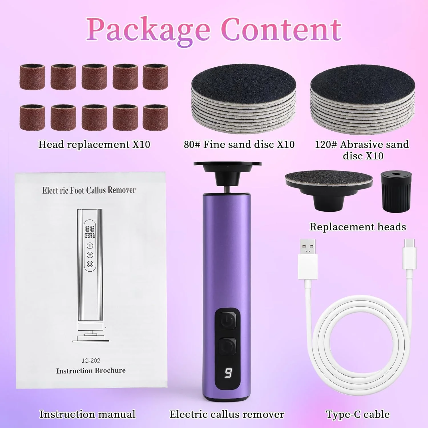 سوهان برقی پا، از بین برنده پوست سخت، دستگاه سنگ پای برقی 2 در 1 با 9 سرعت قابل تنظیم و دیسک سنباده جایگزین، از بین برنده پینه برقی پا، ابزار پدیکور پا برای پوست مرده سوهان برقی پا، از بین برنده پوست سخت، دستگاه سنگ پای برقی 2 در 1 با 9 سرعت قابل تنظیم و دیسک سنباده جایگزین، از بین برنده پینه برقی پا، ابزار پدیکور پا برای پوست مرده