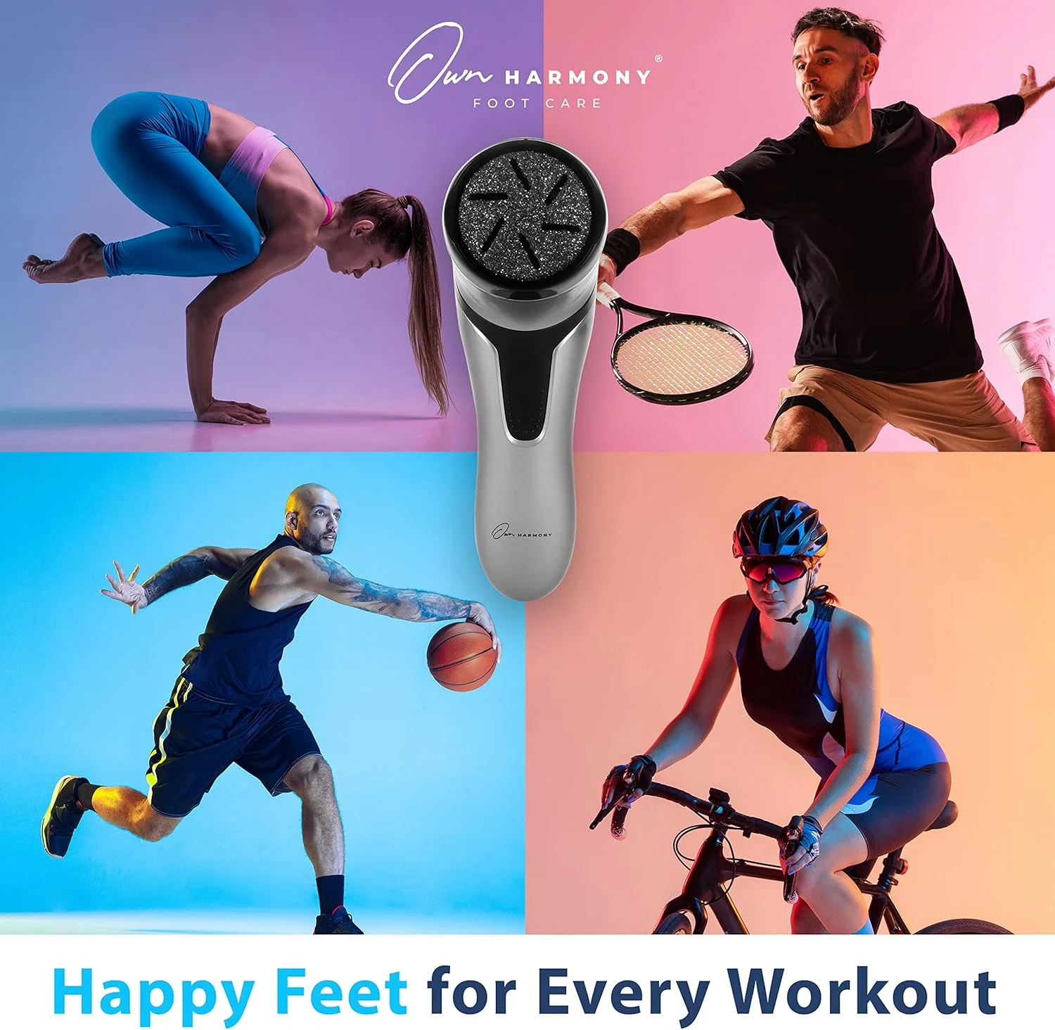 سوهان برقی پا با قابلیت مکش - کیت حرفه ای پدیکور اون هارمونی برای مراقبت قدرتمند از پا، مدل CR2100، دارای 3 غلتک سوهان پا - بهترین برای پوست های سخت، خشک، ترک خورده و مرده (کابل USB) سوهان برقی پا با قابلیت مکش - کیت حرفه ای پدیکور اون هارمونی برای مراقبت قدرتمند از پا، مدل CR2100، دارای 3 غلتک سوهان پا - بهترین برای پوست های سخت، خشک، ترک خورده و مرده (کابل USB)