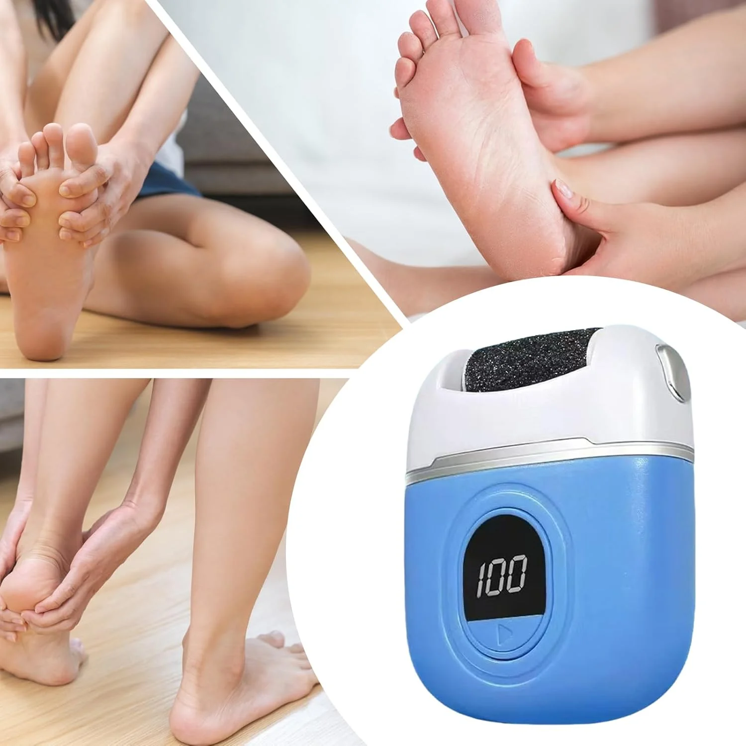 سوهان برقی پا | از بین برنده پوست مرده | سوهان برقی قابل شارژ بی سیم قابل حمل برای مراقبت از پوست مرده در خانه و پدیکور سوهان برقی پا | از بین برنده پوست مرده | سوهان برقی قابل شارژ بی سیم قابل حمل برای مراقبت از پوست مرده در خانه و پدیکور