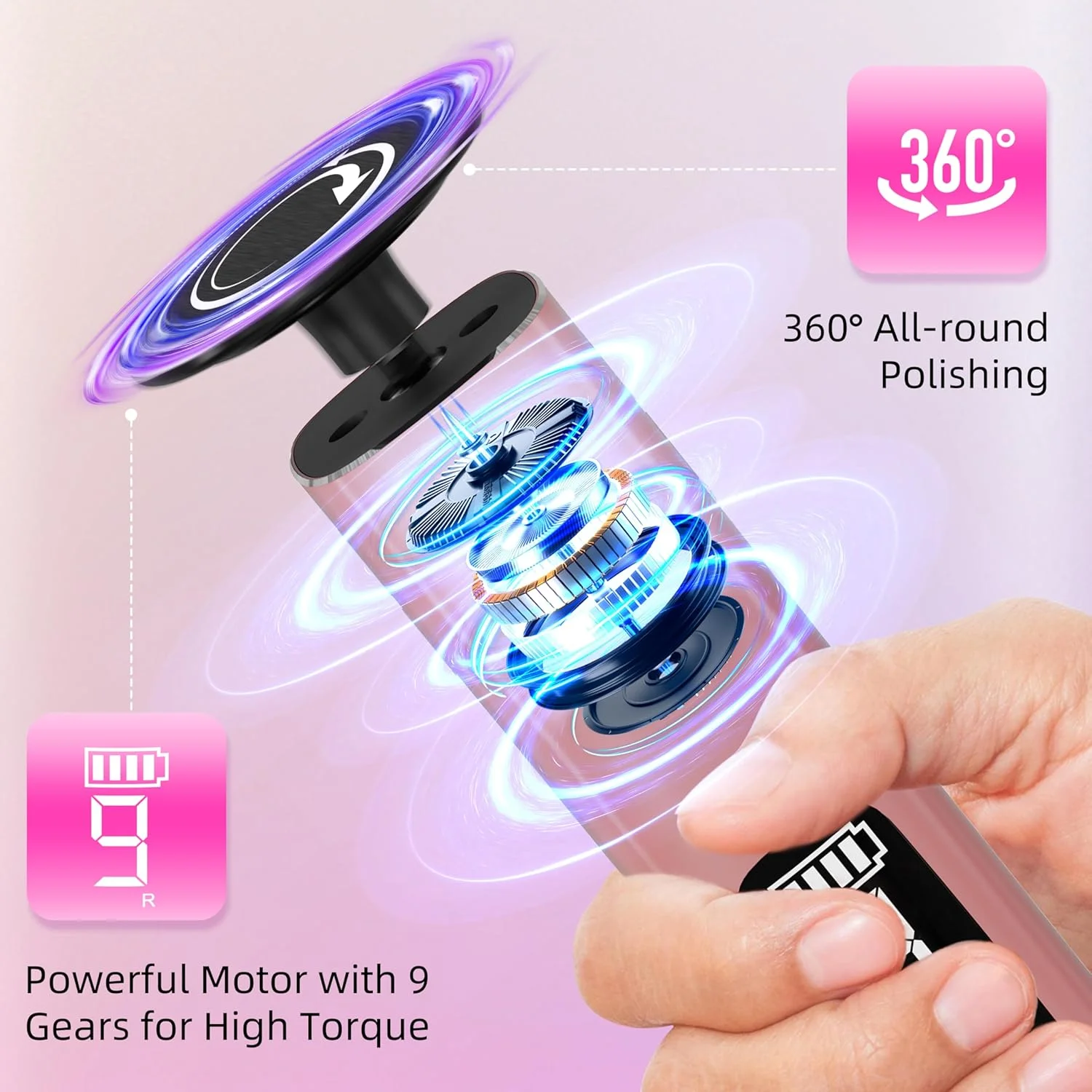 سوهان برقی پا، سوهان شارژی 2 در 1 برای پا و ناخن، سوهان پینه پا با کنترل 9 سرعته و سمباده های قابل تعویض سوهان برقی پا، سوهان شارژی 2 در 1 برای پا و ناخن، سوهان پینه پا با کنترل 9 سرعته و سمباده های قابل تعویض