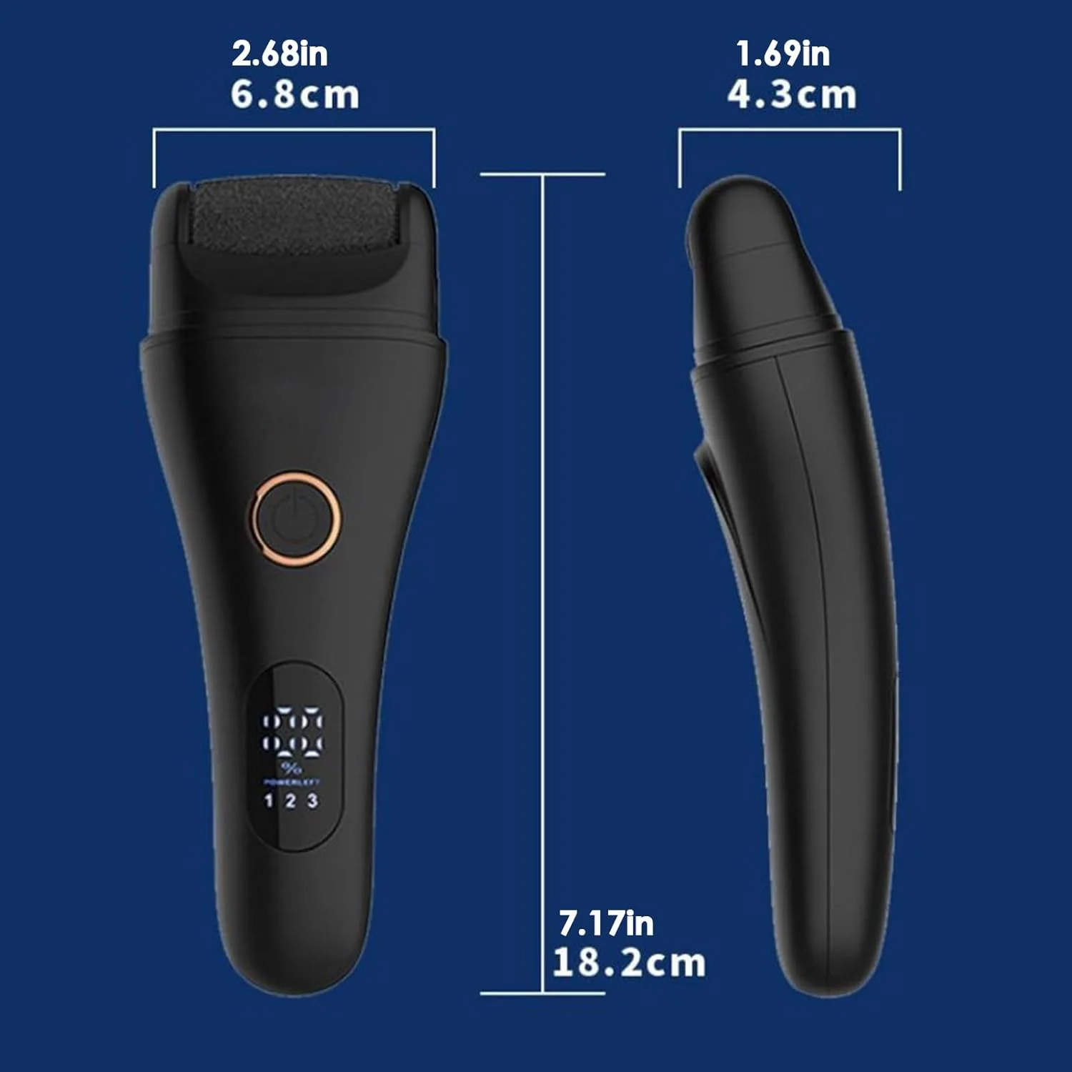 سوهان برقی پا | سوهان برقی پا | سنگ پای برقی قابل شارژ، بی سیم و قابل حمل برای پدیکور، منزل، حمام، اسپا، سالن