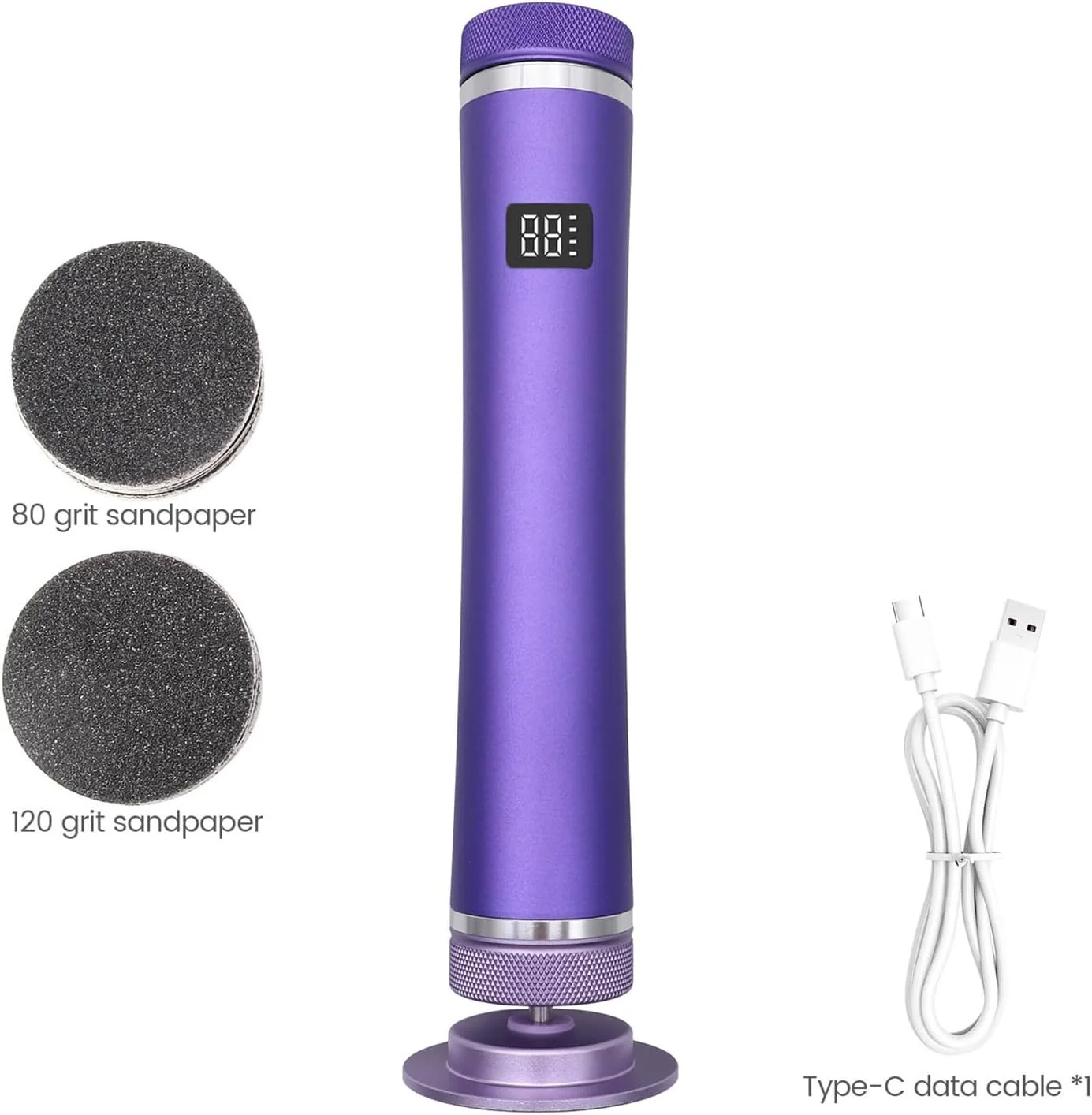 سوهان برقی پا | ابزار از بین بردن پینه پا | سنگ پا برقی قابل شارژ با 12 سرعت قابل تنظیم، لایه بردار و قابل حمل مناسب پاشنه پا برای ورزشکاران، سالمندان، سالن های اسپا، پدیکور بانوان و استفاده در منزل سوهان برقی پا | ابزار از بین بردن پینه پا | سنگ پا برقی قابل شارژ با 12 سرعت قابل تنظیم، لایه بردار و قابل حمل مناسب پاشنه پا برای ورزشکاران، سالمندان، سالن های اسپا، پدیکور بانوان و استفاده در منزل