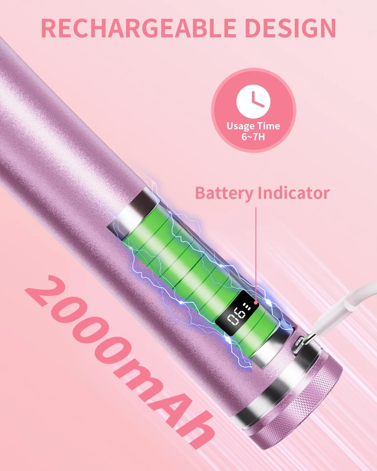 سوهان برقی پا، دستگاه ۲ در ۱ قابل شارژ برای از بین بردن پینه پا، دارای ۱۲ سرعت قابل تنظیم به همراه ۷۰ عدد دیسک سمباده برای مراقبت از ناخن/از بین بردن پینه های پوست مرده، صورتی