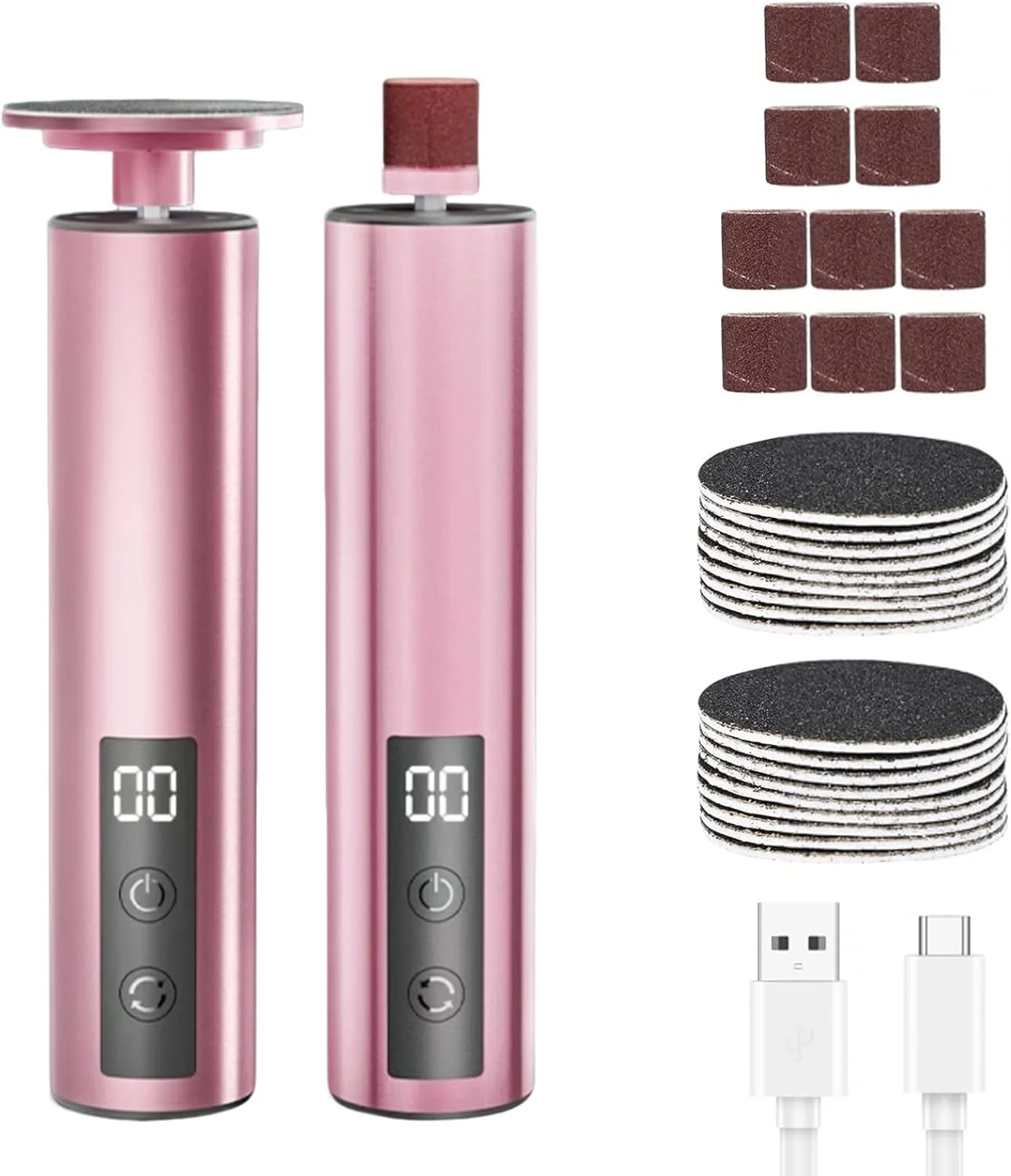 دستگاه الکتریکی از بین برنده پینه پا 2 در 1، از بین برنده پینه، قابل شارژ، ست پدیکور با سرعت قابل تنظیم، دستگاه الکتریکی از بین برنده پینه، ست مانیکور برقی برای خانم ها دستگاه الکتریکی از بین برنده پینه پا 2 در 1، از بین برنده پینه، قابل شارژ، ست پدیکور با سرعت قابل تنظیم، دستگاه الکتریکی از بین برنده پینه، ست مانیکور برقی برای خانم ها