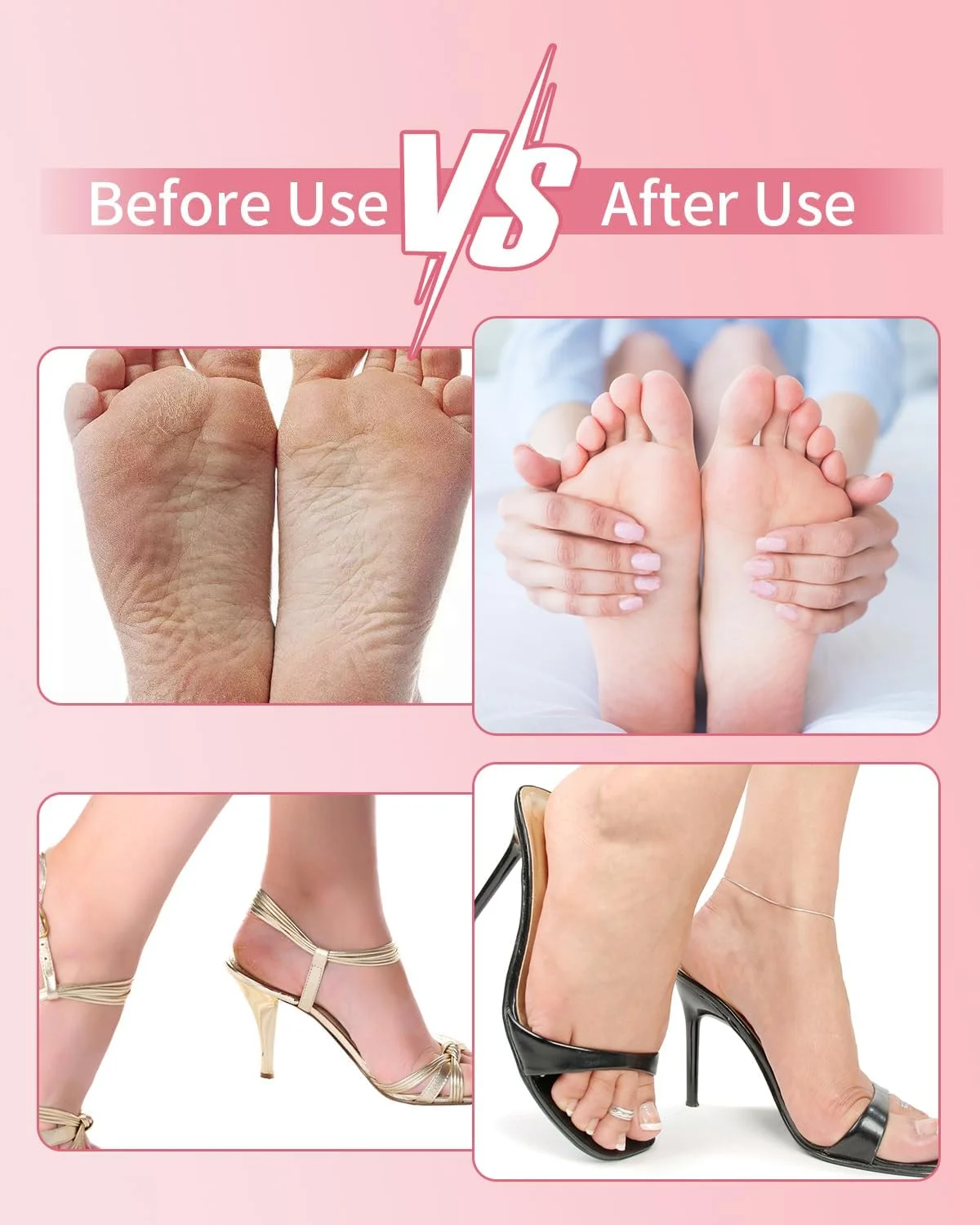 سوهان برقی پا، دستگاه ۲ در ۱ قابل شارژ برای از بین بردن پینه پا، دارای ۱۲ سرعت قابل تنظیم به همراه ۷۰ عدد دیسک سمباده برای مراقبت از ناخن/از بین بردن پینه های پوست مرده، صورتی