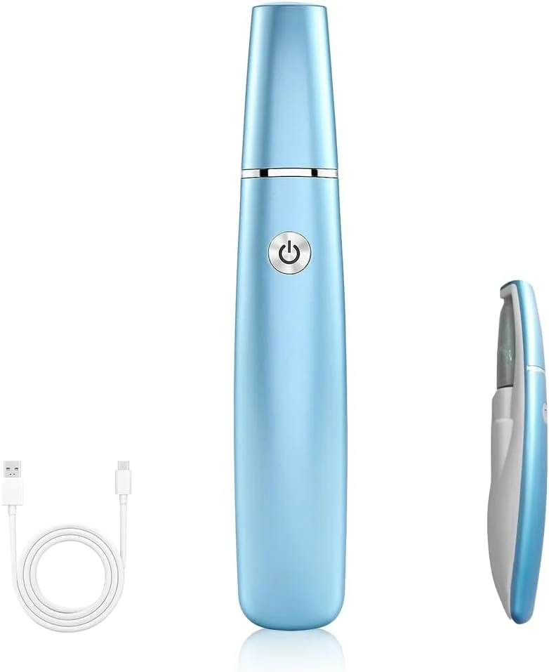 سوهان برقی پدیکور پا، سوهان برقی از بین برنده پینه پا با کابل شارژ USB، دستگاه برقی مراقبت از پا برای پوست های مرده، ست پدیکور قوی، مناسب پوست های سخت و ترک خورده (آبی)