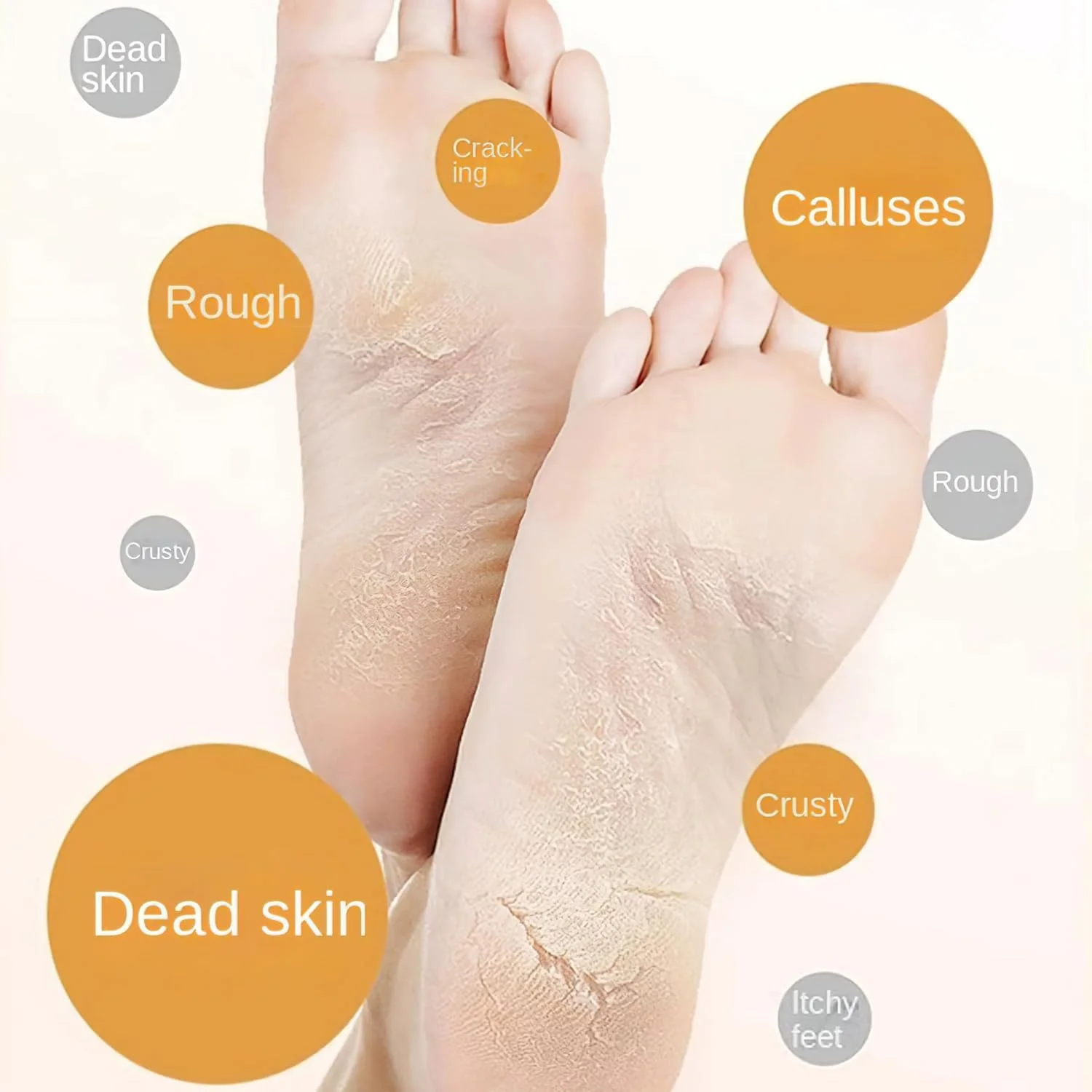 سوهان برقی پدیکور پا مدل 2025، اسکرابر و فایل پا، از بین برنده پوست مرده پا، سمباده پا، از بین برنده زگیل کف پا، تراشنده پینه پا (نارنجی)