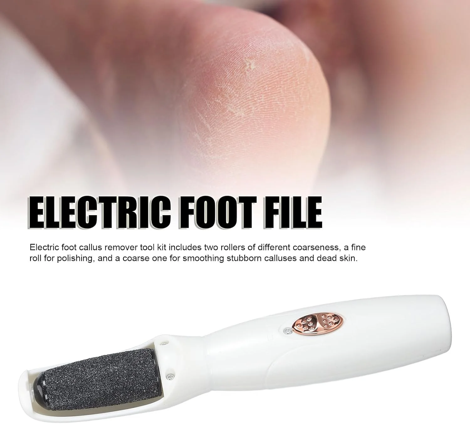 سوهان برقی پا، چرخش 360 درجه برای از بین بردن پوست مرده، ابزار پدیکور شارژی، سنگ پا برقی برای پوست های سفت، ترک خورده و خشک سوهان برقی پا، چرخش 360 درجه برای از بین بردن پوست مرده، ابزار پدیکور شارژی، سنگ پا برقی برای پوست های سفت، ترک خورده و خشک