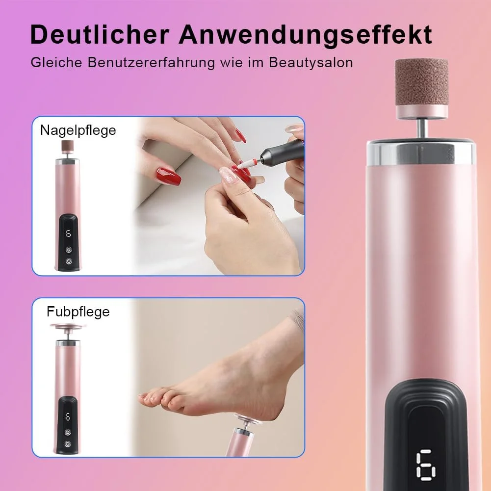 سوهان برقی پینه پا 2 در 1 با 6 سرعت، قابل شارژ USB، سوهان برقی پینه برای مراقبت از پا و دست، دستگاه مراقبت حرفه ای پا برای از بین بردن پینه سوهان برقی پینه پا 2 در 1 با 6 سرعت، قابل شارژ USB، سوهان برقی پینه برای مراقبت از پا و دست، دستگاه مراقبت حرفه ای پا برای از بین بردن پینه