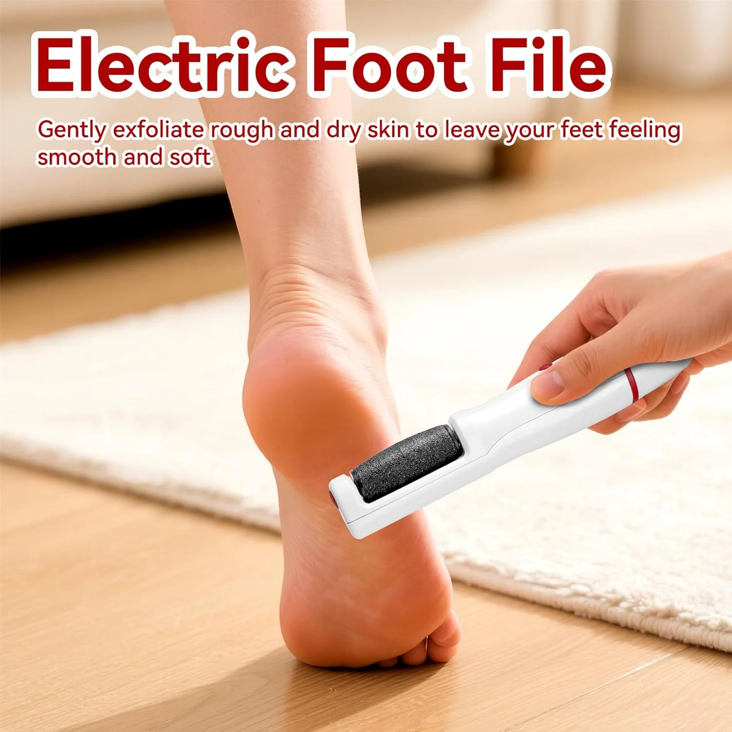 سوهان برقی پدیکور پا، ابزار پدیکور شارژی برای از بین بردن پوست خشک، پینه، پوست مرده، ترک خورده و سفت (قرمز) سوهان برقی پدیکور پا، ابزار پدیکور شارژی برای از بین بردن پوست خشک، پینه، پوست مرده، ترک خورده و سفت (قرمز)