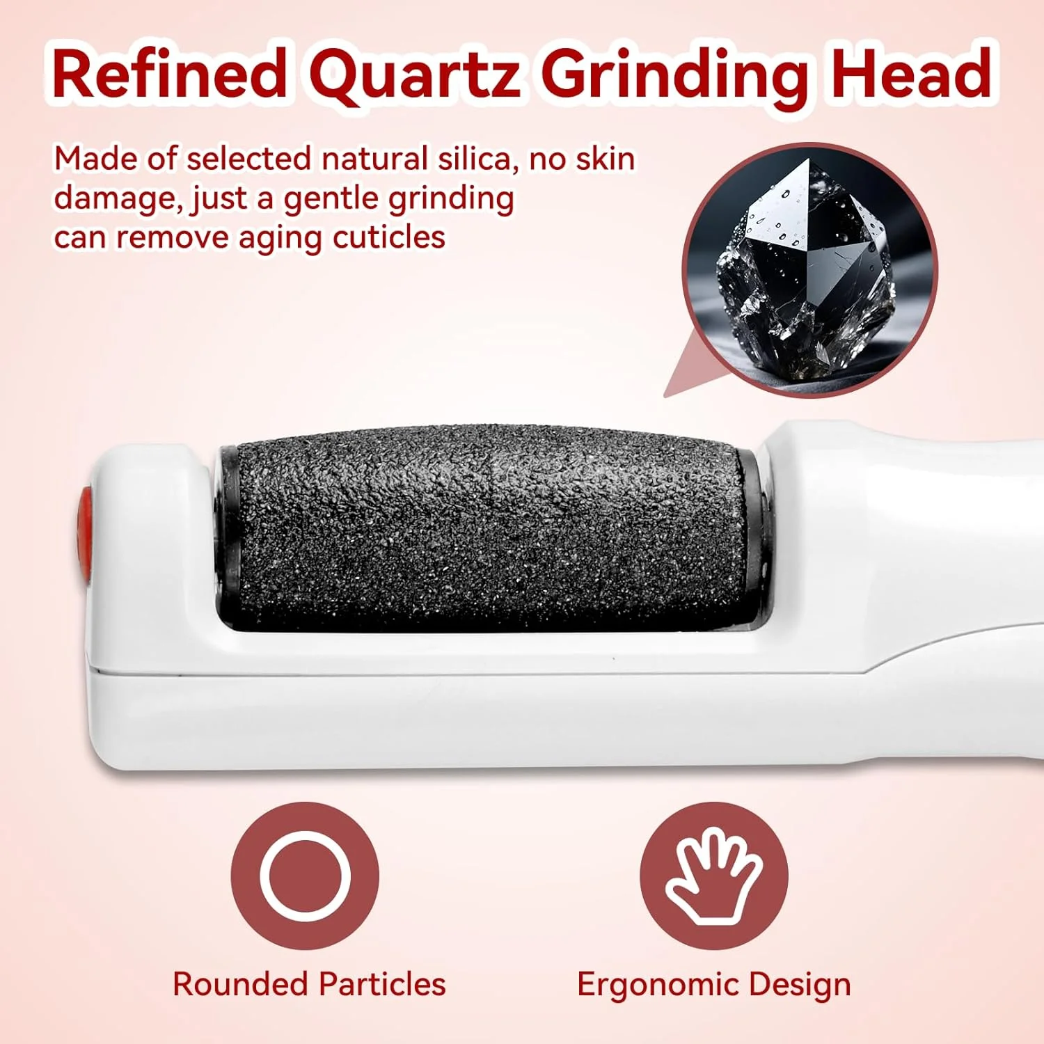 سوهان برقی پدیکور پا، ابزار پدیکور شارژی برای از بین بردن پوست خشک، پینه، پوست مرده، ترک خورده و سفت (قرمز) سوهان برقی پدیکور پا، ابزار پدیکور شارژی برای از بین بردن پوست خشک، پینه، پوست مرده، ترک خورده و سفت (قرمز)