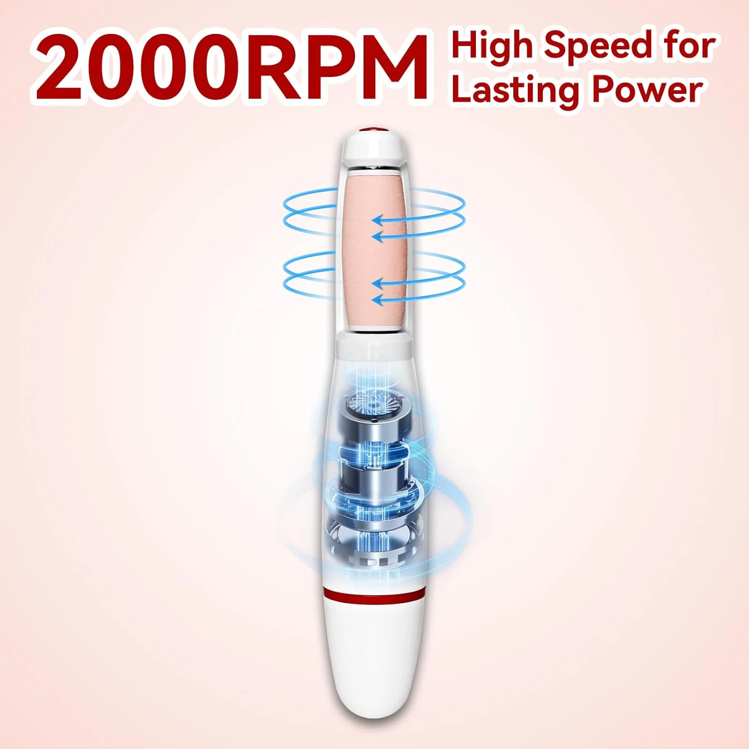 سوهان برقی پدیکور پا، ابزار پدیکور شارژی برای از بین بردن پوست خشک، پینه، پوست مرده، ترک خورده و سفت (قرمز) سوهان برقی پدیکور پا، ابزار پدیکور شارژی برای از بین بردن پوست خشک، پینه، پوست مرده، ترک خورده و سفت (قرمز)