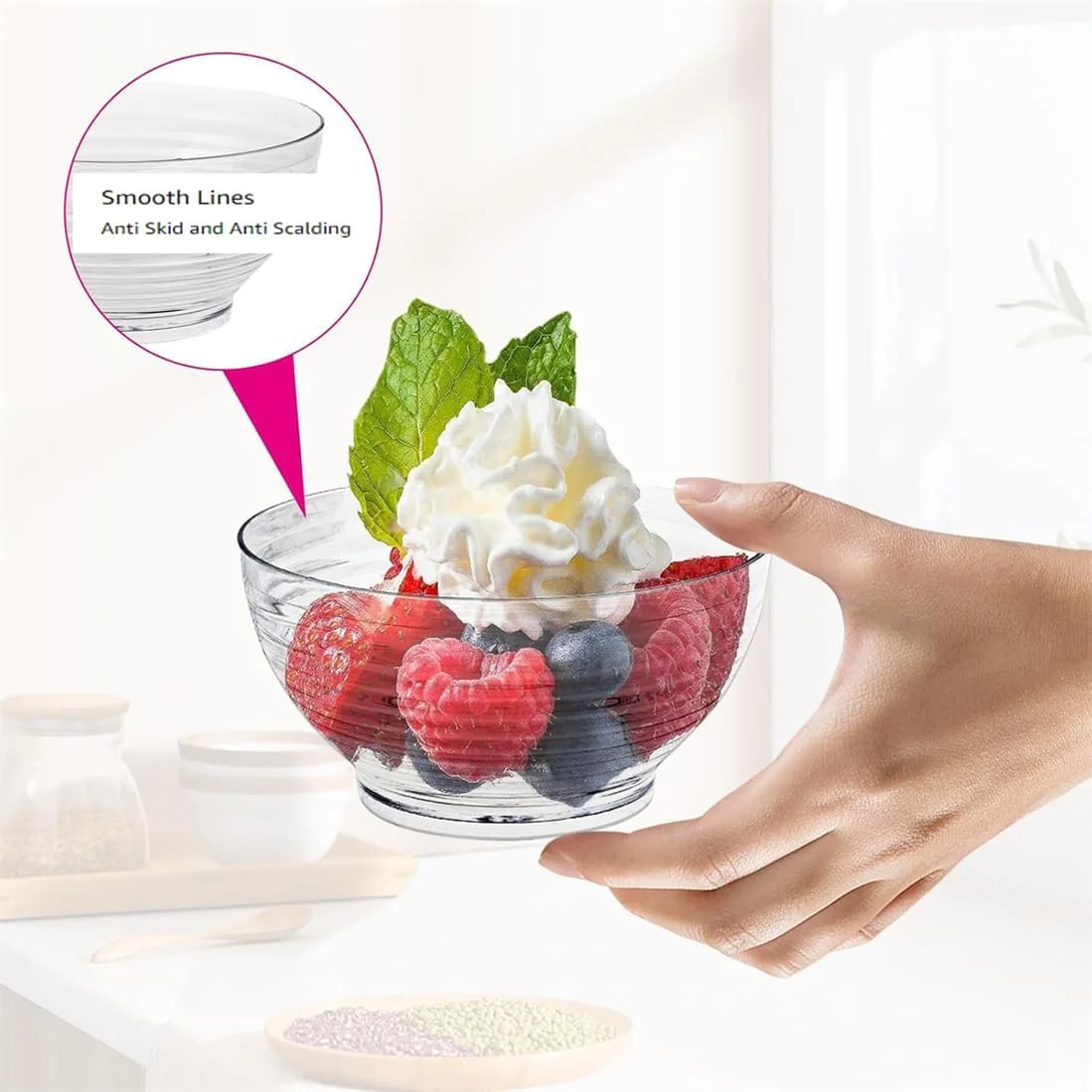 ظرف دسر مینیاتوری KWSLIN، 30 عددی به همراه قاشق، ظرف پیش غذای یکبار مصرف 90 میلی لیتری برای میوه، موس، پودینگ، سالاد، مربا، بستنی، تنقلات و ظروف نوشیدنی شیر چاشنی ظرف دسر مینیاتوری KWSLIN، 30 عددی به همراه قاشق، ظرف پیش غذای یکبار مصرف 90 میلی لیتری برای میوه، موس، پودینگ، سالاد، مربا، بستنی، تنقلات و ظروف نوشیدنی شیر چاشنی