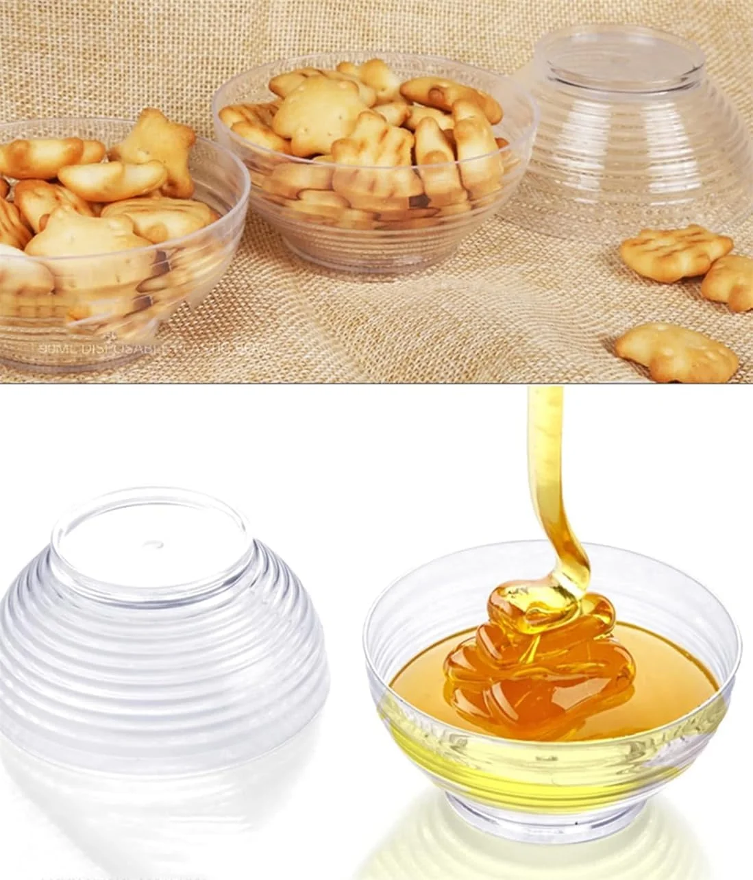 ظرف دسر مینیاتوری KWSLIN، 30 عددی به همراه قاشق، ظرف پیش غذای یکبار مصرف 90 میلی لیتری برای میوه، موس، پودینگ، سالاد، مربا، بستنی، تنقلات و ظروف نوشیدنی شیر چاشنی ظرف دسر مینیاتوری KWSLIN، 30 عددی به همراه قاشق، ظرف پیش غذای یکبار مصرف 90 میلی لیتری برای میوه، موس، پودینگ، سالاد، مربا، بستنی، تنقلات و ظروف نوشیدنی شیر چاشنی