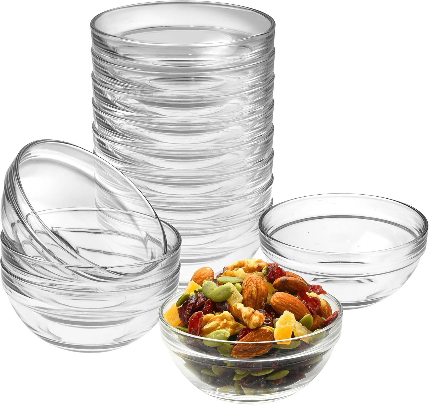 کاسه های شیشه ای کوچک 3.5 اینچی Lartique Mini - کاسه های کوچک مناسب برای آماده سازی، دیپ، آجیل یا آب نبات - کاسه های آماده سازی غذا یا کاسه های دسر، مجموعه 12 عددی کاسه های شیشه ای کوچک 3.5 اینچی Lartique Mini - کاسه های کوچک مناسب برای آماده سازی، دیپ، آجیل یا آب نبات - کاسه های آماده سازی غذا یا کاسه های دسر، مجموعه 12 عددی