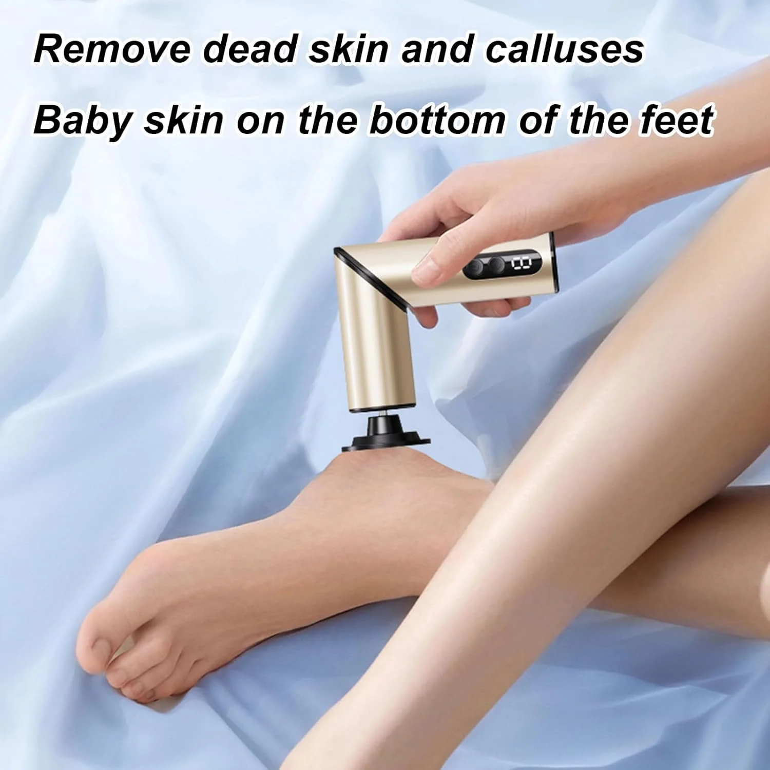 دستگاه پدیکور برقی 9 سرعته فساکوز، از بین برنده پینه پا با عملکرد باتری، دسته محوری و چرخش به جلو/عقب