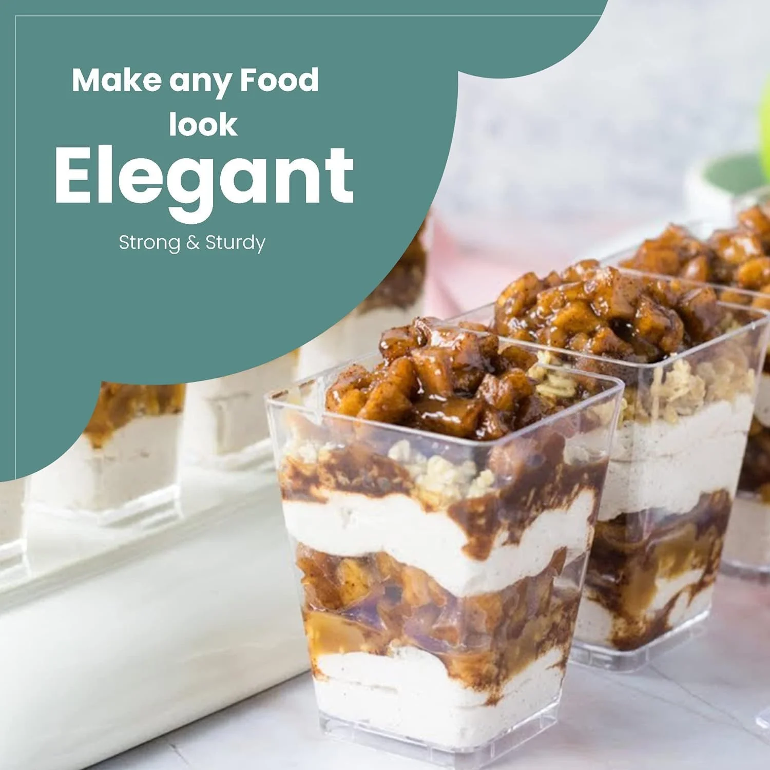 لانگ تائو جین، بسته 50 عددی فنجان دسر پلاستیکی 5 اونسی، فنجان های پارفی با قاشق، فنجان های دسر کوچک شفاف برای پیش غذا، پودینگ، موس، ماست و بستنی (فنجان های 5 اونسی + قاشق، 100 عدد) لانگ تائو جین، بسته 50 عددی فنجان دسر پلاستیکی 5 اونسی، فنجان های پارفی با قاشق، فنجان های دسر کوچک شفاف برای پیش غذا، پودینگ، موس، ماست و بستنی (فنجان های 5 اونسی + قاشق، 100 عدد)