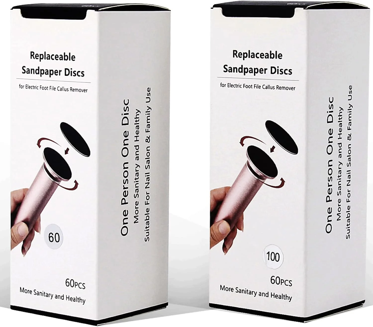 بسته 120 عددی سمباده I.B.N برای دستگاه پدیکور برقی، سوهان پا، دیسک های سمباده حرفه ای برای از بین بردن پینه پا، درجه زبری 60 + 100 بسته 120 عددی سمباده I.B.N برای دستگاه پدیکور برقی، سوهان پا، دیسک های سمباده حرفه ای برای از بین بردن پینه پا، درجه زبری 60 + 100