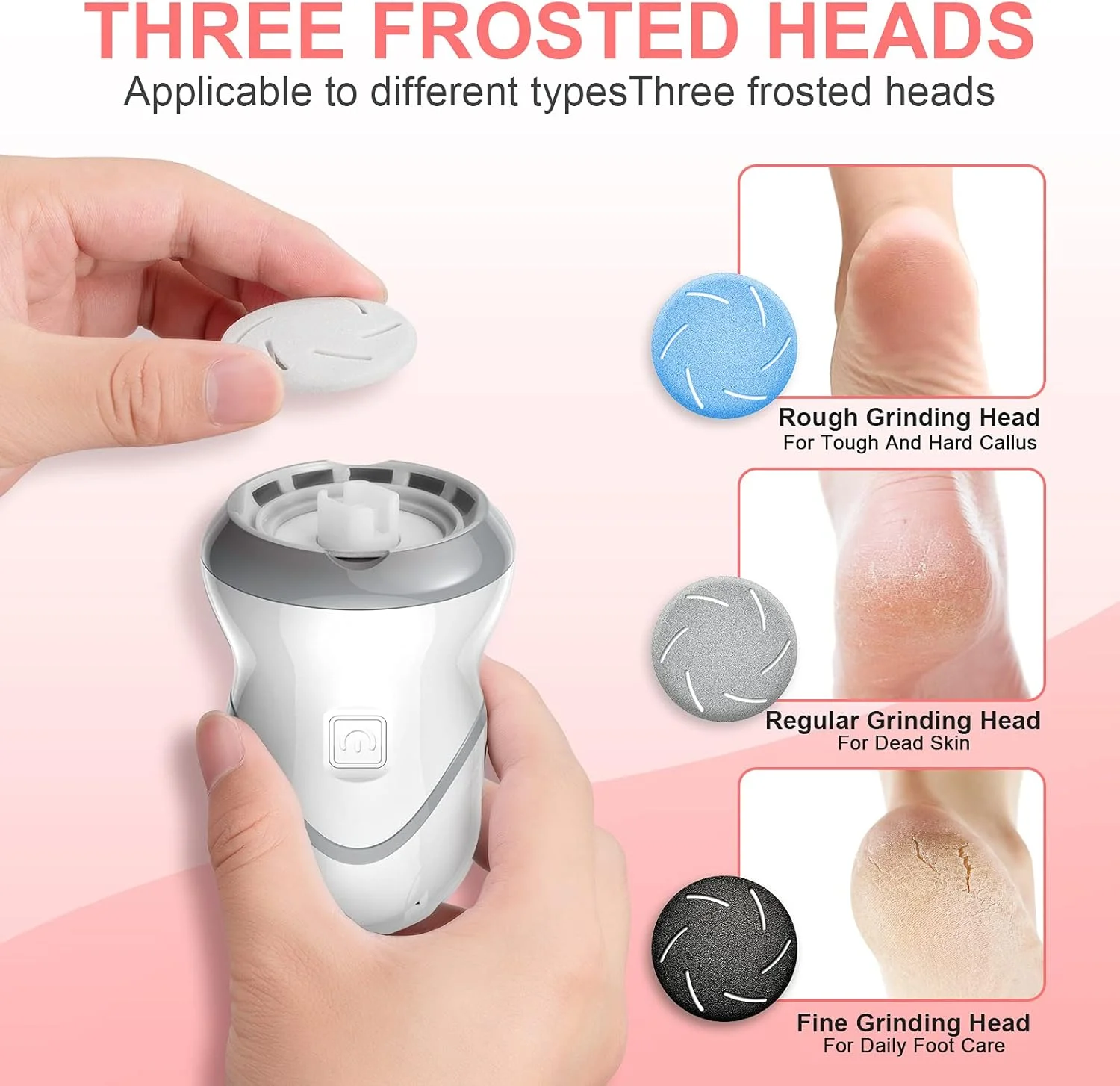 سوهان برقی حرفه ای پدیکور پا HQISTAR، ابزار قابل حمل و شارژی پدیکور پا با مکش و جذب، دارای 2 سرعت و 3 سری سمباده، ایده آل برای از بین بردن پوست مرده و لایه برداری قوی سوهان برقی حرفه ای پدیکور پا HQISTAR، ابزار قابل حمل و شارژی پدیکور پا با مکش و جذب، دارای 2 سرعت و 3 سری سمباده، ایده آل برای از بین بردن پوست مرده و لایه برداری قوی