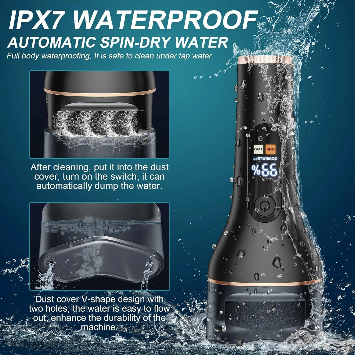 سوهان برقی پای Hoxida برای پوست سخت با 6 غلتک تعویضی، دستگاه ضد آب IPX7 قابل شارژ برای پدیکور پا و از بین بردن پوست مرده (مشکی) سوهان برقی پای Hoxida برای پوست سخت با 6 غلتک تعویضی، دستگاه ضد آب IPX7 قابل شارژ برای پدیکور پا و از بین بردن پوست مرده (مشکی)