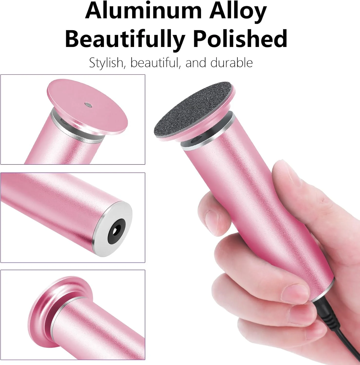 سوهان برقی پدیکور پا I·B·N G (با قابلیت تنظیم سرعت) به همراه 60 عدد دیسک سمباده، ابزار حرفه ای پدیکور برقی، سوهان پا برای از بین بردن پوست های مرده (مدل ارتقا یافته FCR-1 صورتی) سوهان برقی پدیکور پا I·B·N G (با قابلیت تنظیم سرعت) به همراه 60 عدد دیسک سمباده، ابزار حرفه ای پدیکور برقی، سوهان پا برای از بین بردن پوست های مرده (مدل ارتقا یافته FCR-1 صورتی)