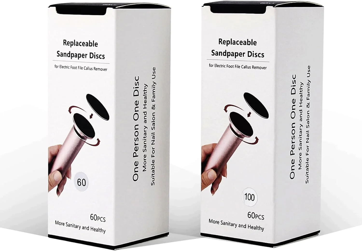 بسته 120 عددی سمباده I.B.N برای دستگاه پدیکور برقی، سوهان پا، دیسک های سمباده حرفه ای برای از بین بردن پینه پا، درجه زبری 60 + 100 بسته 120 عددی سمباده I.B.N برای دستگاه پدیکور برقی، سوهان پا، دیسک های سمباده حرفه ای برای از بین بردن پینه پا، درجه زبری 60 + 100