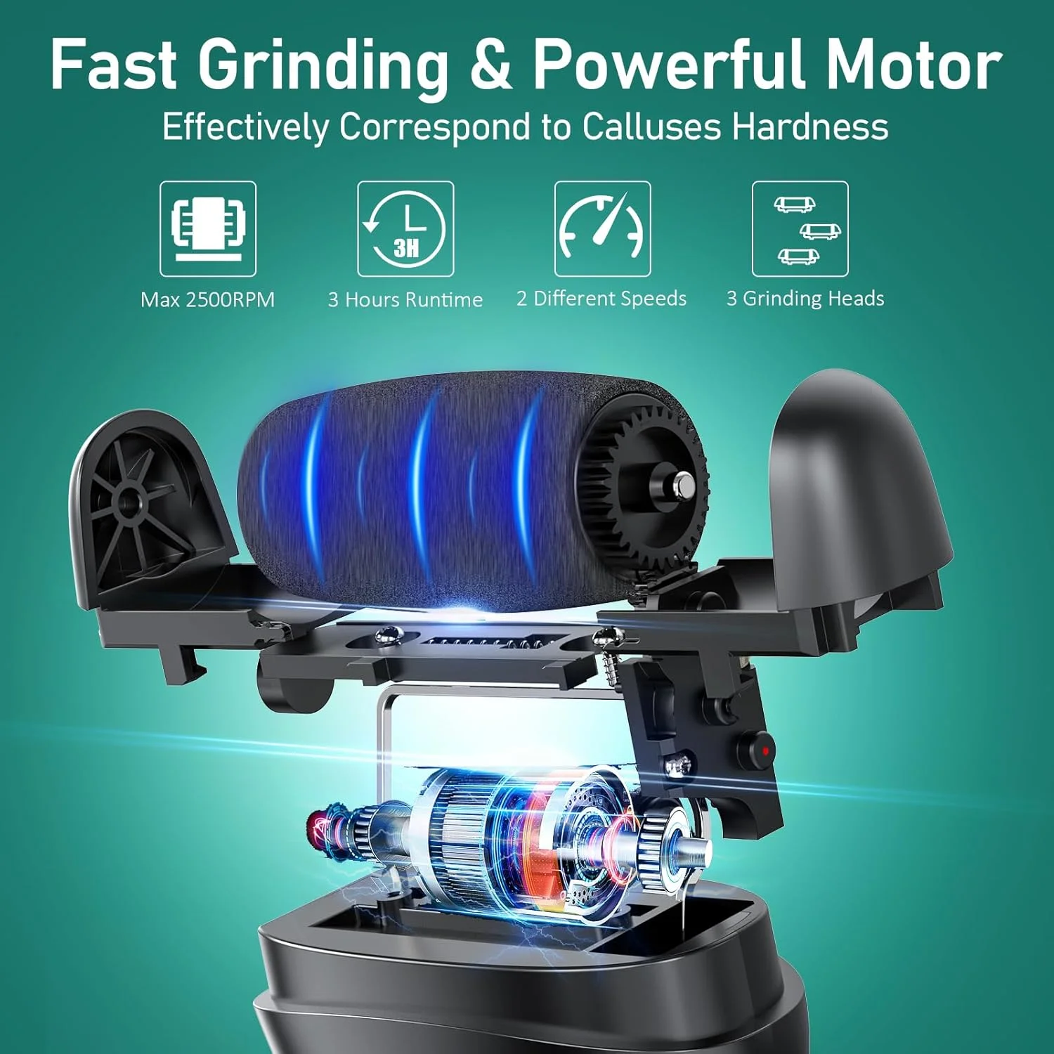 سوهان برقی پدیکور پا Hoxida - با سری سنگ زنی بزرگتر، کیت پدیکور قابل حمل، سوهان پا شارژی ضد آب برای مراقبت از پا، از بین برنده پوست مرده با صفحه نمایش LCD - مشکی سوهان برقی پدیکور پا Hoxida - با سری سنگ زنی بزرگتر، کیت پدیکور قابل حمل، سوهان پا شارژی ضد آب برای مراقبت از پا، از بین برنده پوست مرده با صفحه نمایش LCD - مشکی