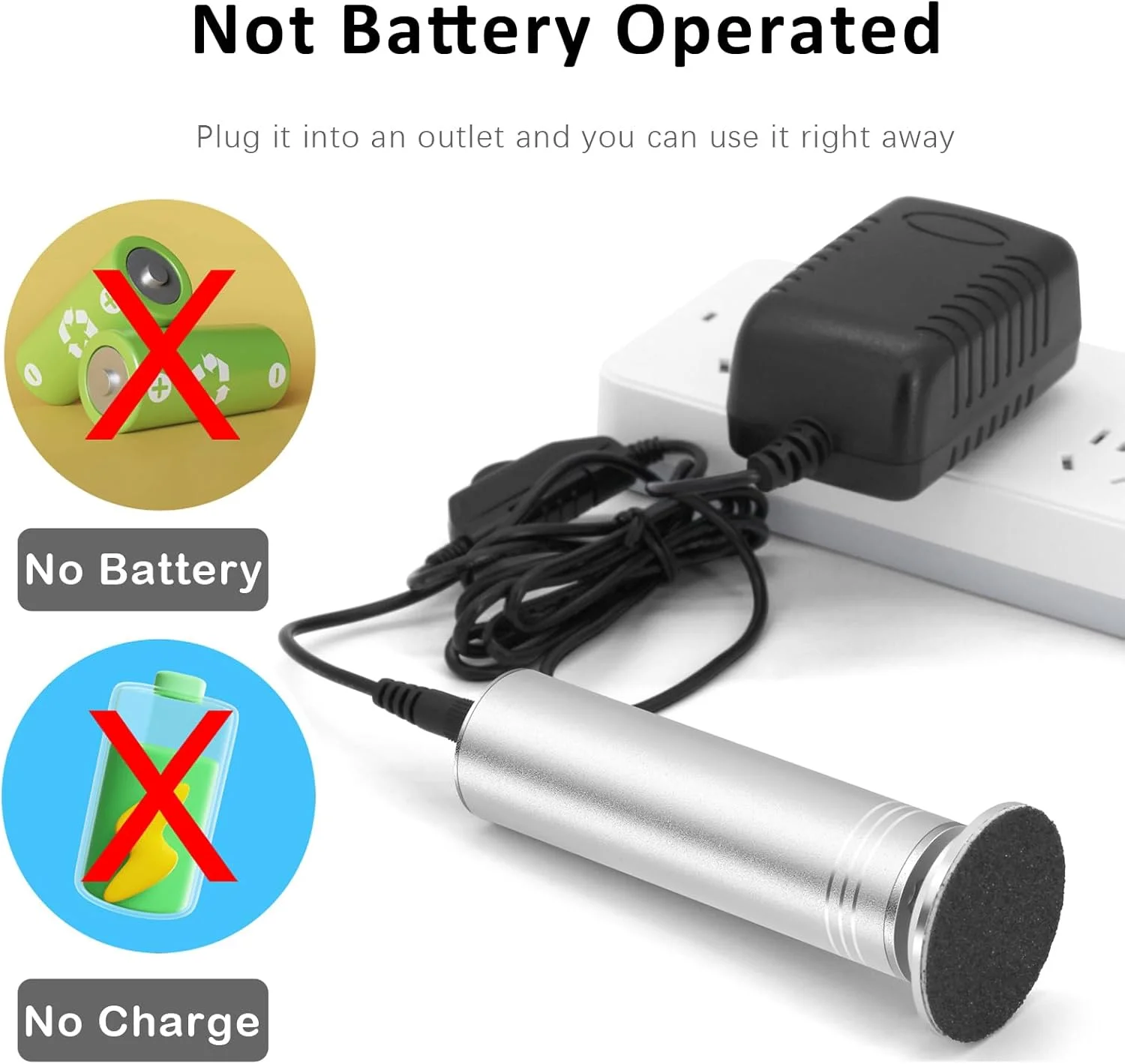 سوهان برقی پدیکور پا I·B·N G، سرعت قابل تنظیم با 60 عدد دیسک سمباده، سوهان حرفه ای پا برای از بین بردن پوست های مرده، سخت و ترک خورده، آلومینیومی، نقره ای سوهان برقی پدیکور پا I·B·N G، سرعت قابل تنظیم با 60 عدد دیسک سمباده، سوهان حرفه ای پا برای از بین بردن پوست های مرده، سخت و ترک خورده، آلومینیومی، نقره ای