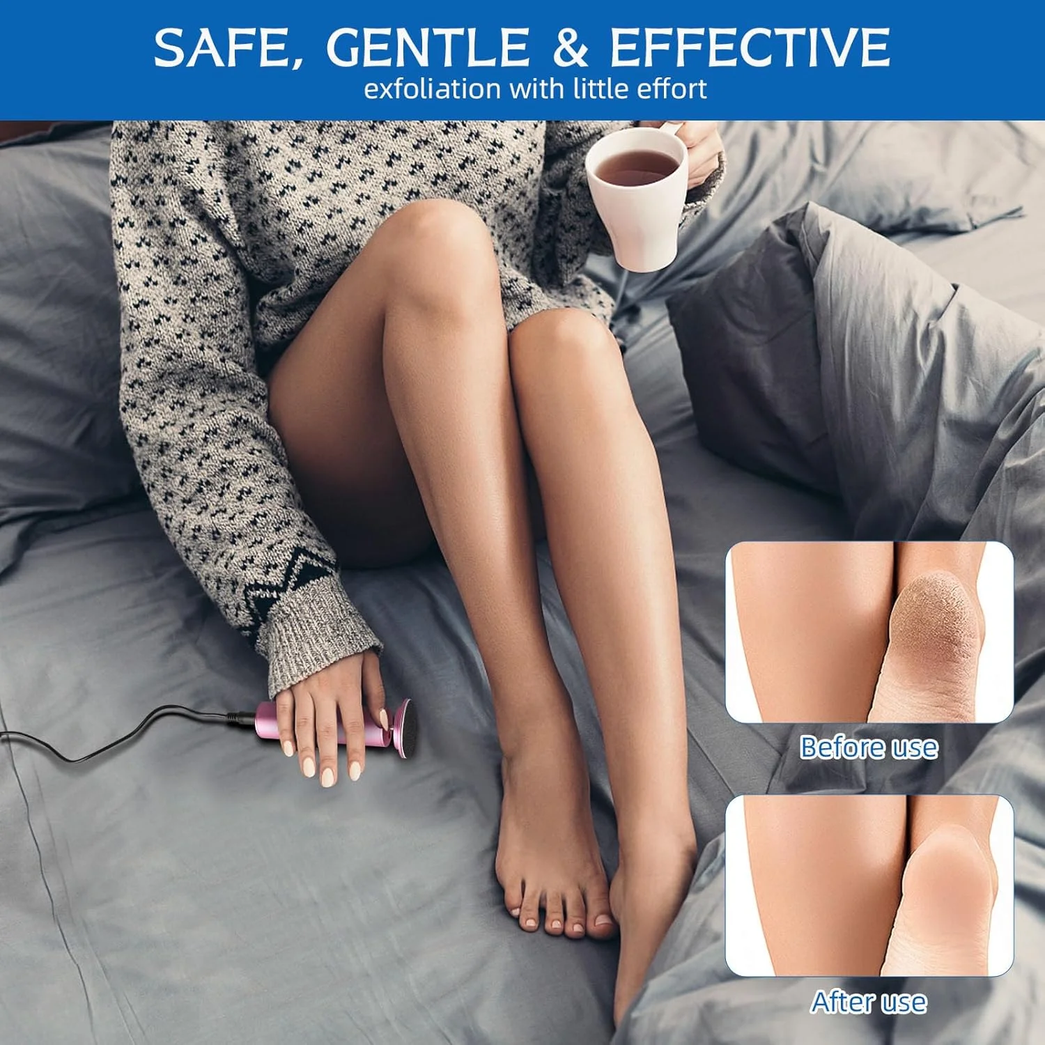 سوهان برقی پا HOVGN - از بین برنده پینه برقی پا، از بین برنده پینه برقی پا با سرعت قابل تنظیم، 60 عدد دیسک سمباده ای جایگزین برای پینه های پوست مرده مردان و زنان (صورتی) سوهان برقی پا HOVGN - از بین برنده پینه برقی پا، از بین برنده پینه برقی پا با سرعت قابل تنظیم، 60 عدد دیسک سمباده ای جایگزین برای پینه های پوست مرده مردان و زنان (صورتی)