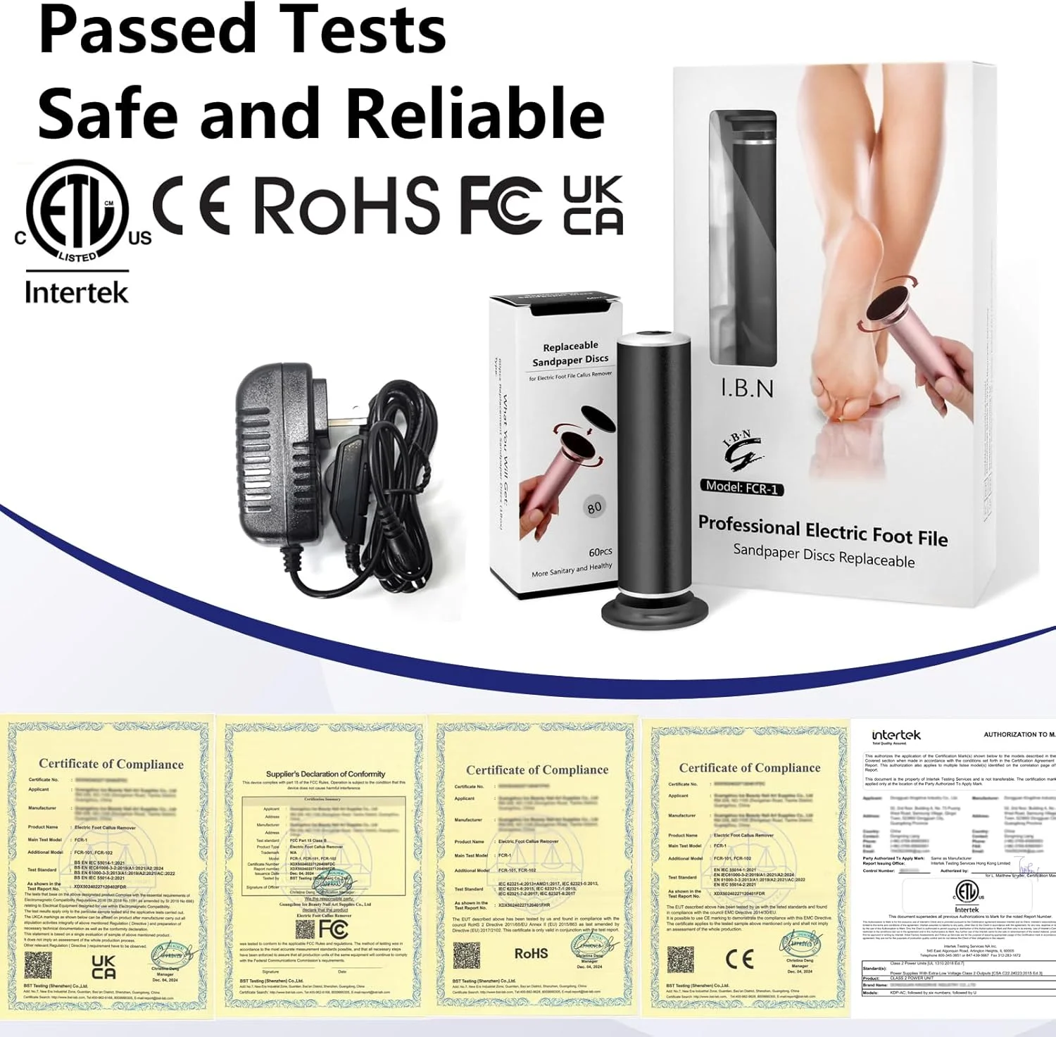 سوهان برقی پدیکور پا I·B·N G، سرعت قابل تنظیم، سوهان برقی پا با 60 دیسک سمباده ای قابل تعویض برای از بین بردن پوست مرده، پوست سخت و خشک، 01 مشکی سوهان برقی پدیکور پا I·B·N G، سرعت قابل تنظیم، سوهان برقی پا با 60 دیسک سمباده ای قابل تعویض برای از بین بردن پوست مرده، پوست سخت و خشک، 01 مشکی