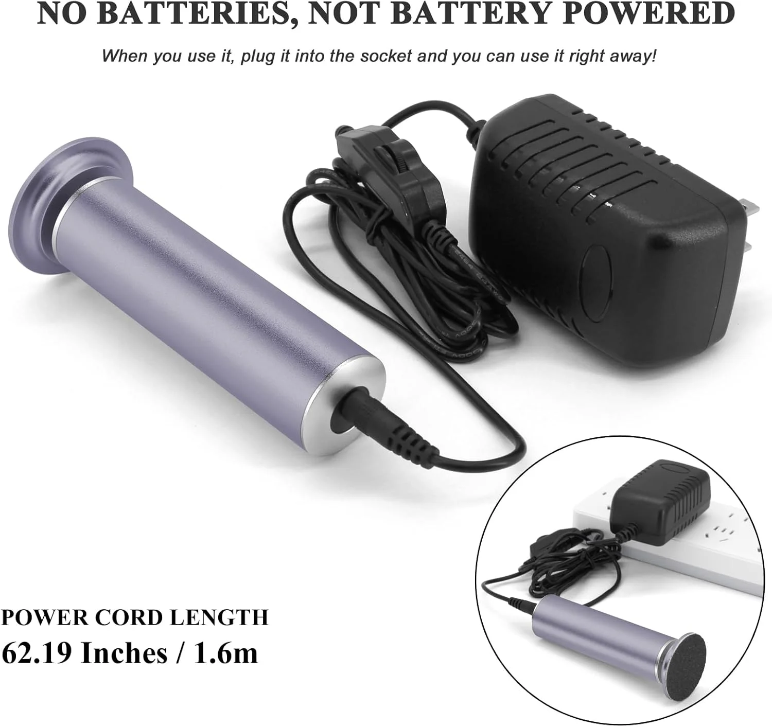 سوهان برقی پینه پا I·B·N G، سرعت قابل تنظیم، سوهان برقی قدرتمند، اسکرابر و سنگ پای برقی از بین برنده پوست مرده پا به همراه 60 عدد دیسک سمباده ای، خاکستری 01 سوهان برقی پینه پا I·B·N G، سرعت قابل تنظیم، سوهان برقی قدرتمند، اسکرابر و سنگ پای برقی از بین برنده پوست مرده پا به همراه 60 عدد دیسک سمباده ای، خاکستری 01